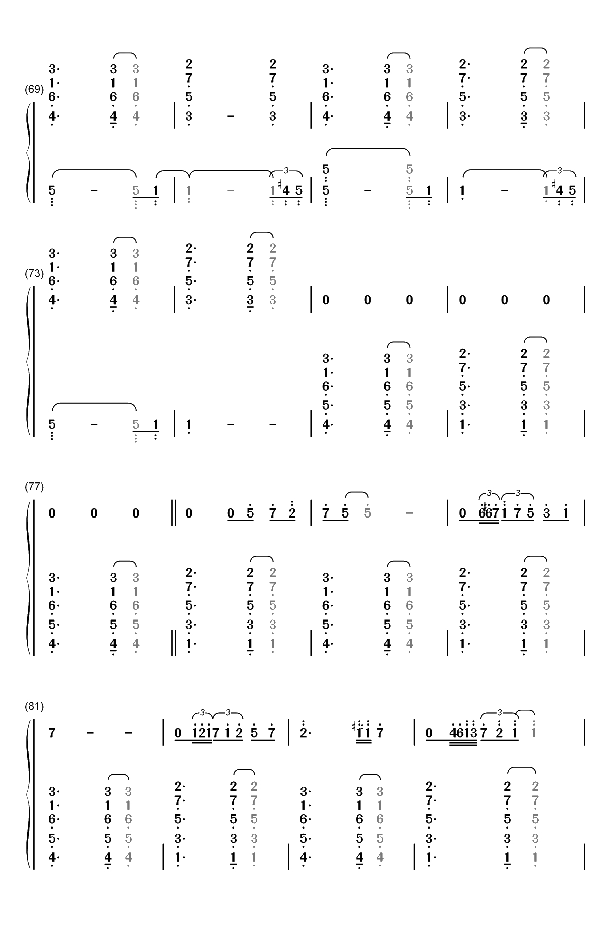 Great Pumpkin Waltz-Vince Guaraldi双手简谱预览5