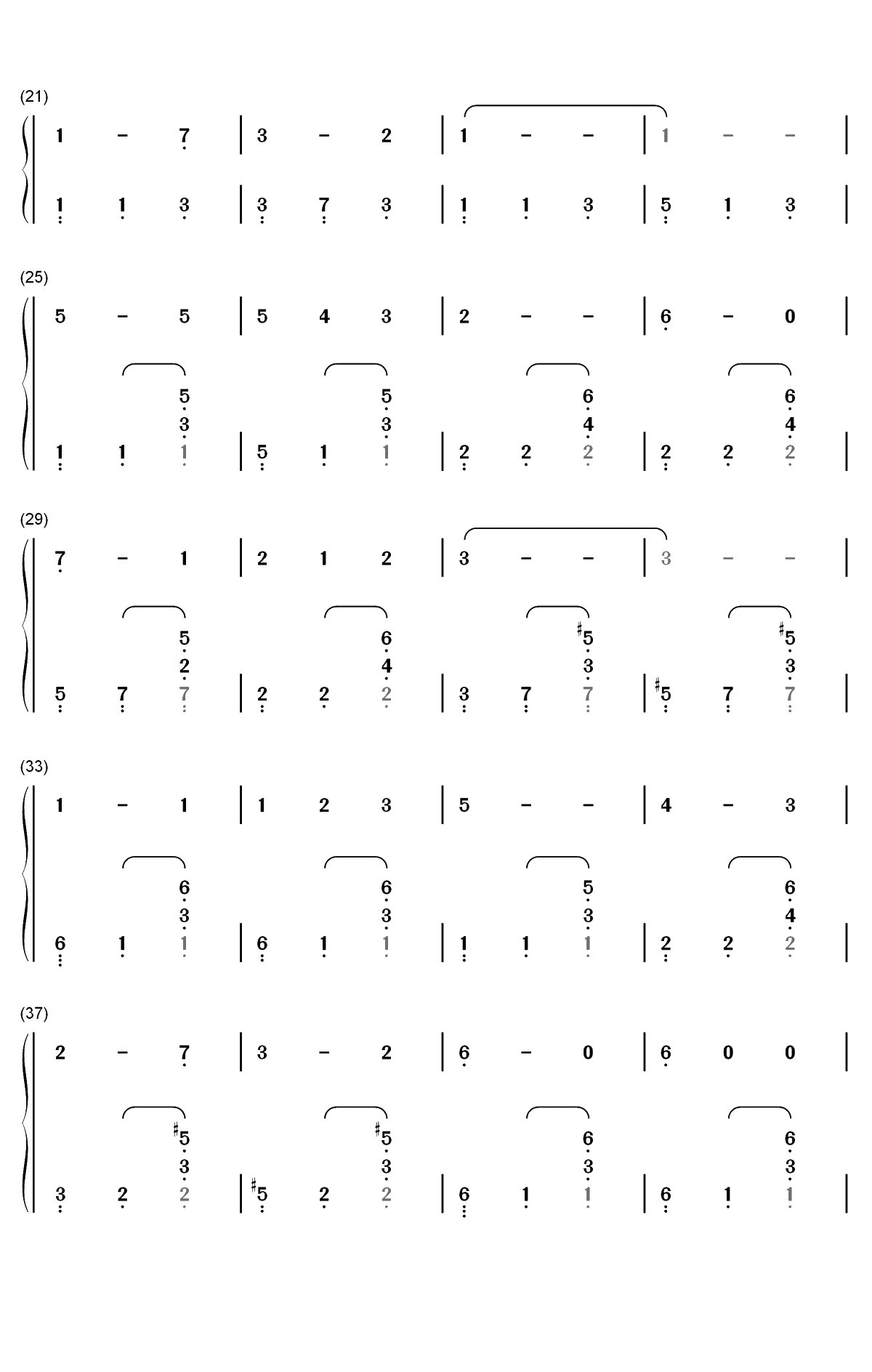 山楂树-乌拉尔的花楸树-1953年苏联时期爱情歌曲双手简谱预览2