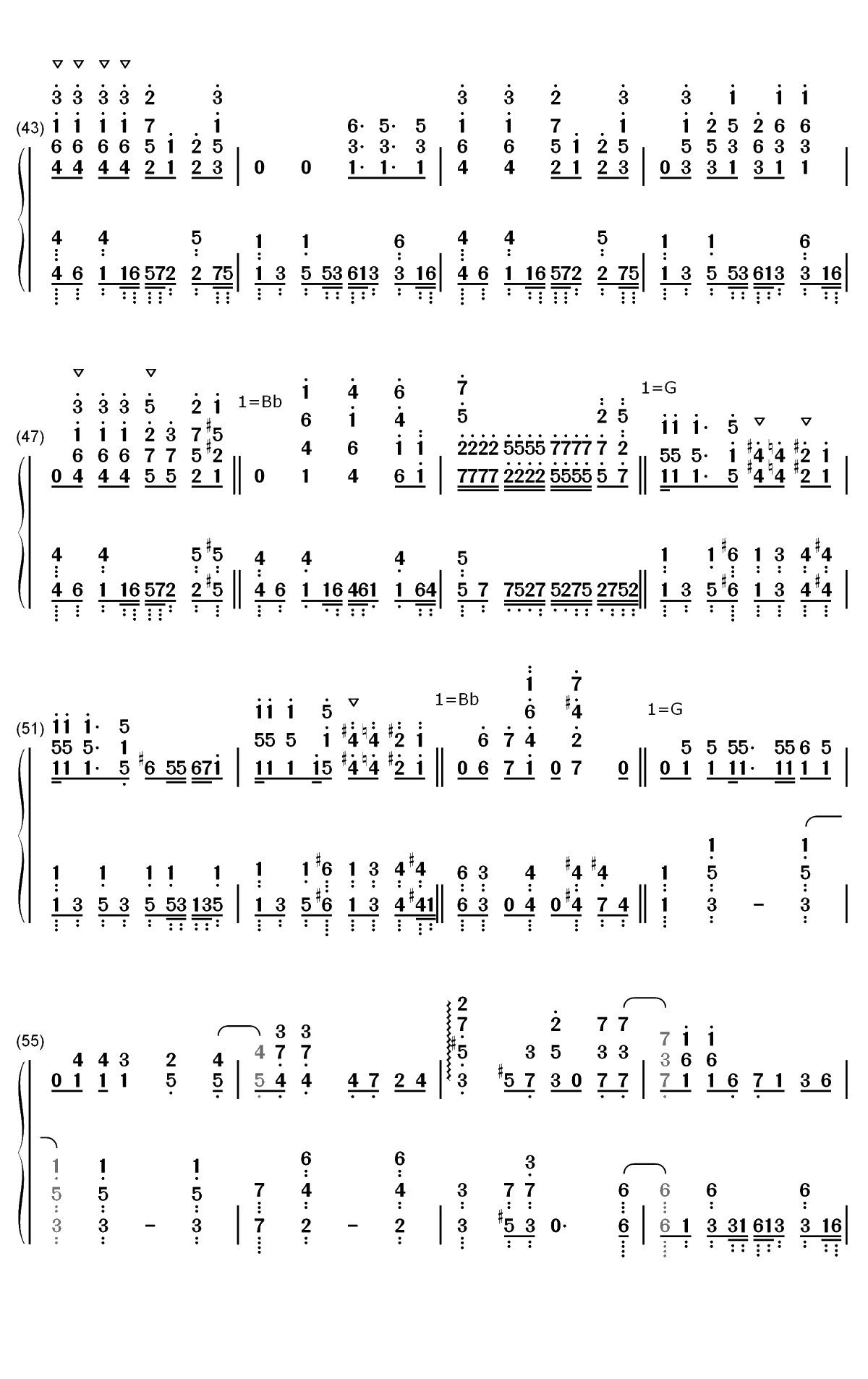 スマイルスキル=スキスキル-我不是说了能力要平均值么OP双手简谱预览4