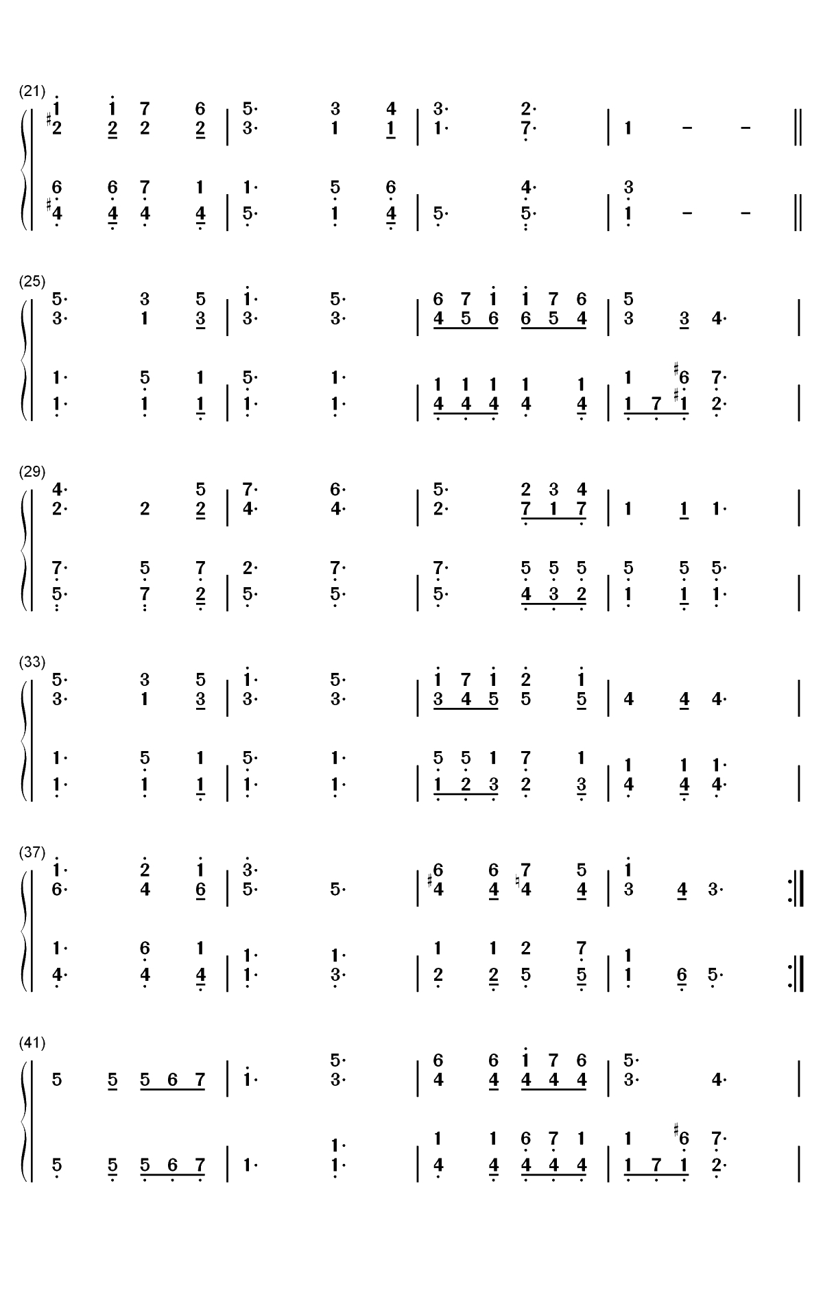 Serve the Lord with Gladness双手简谱预览2