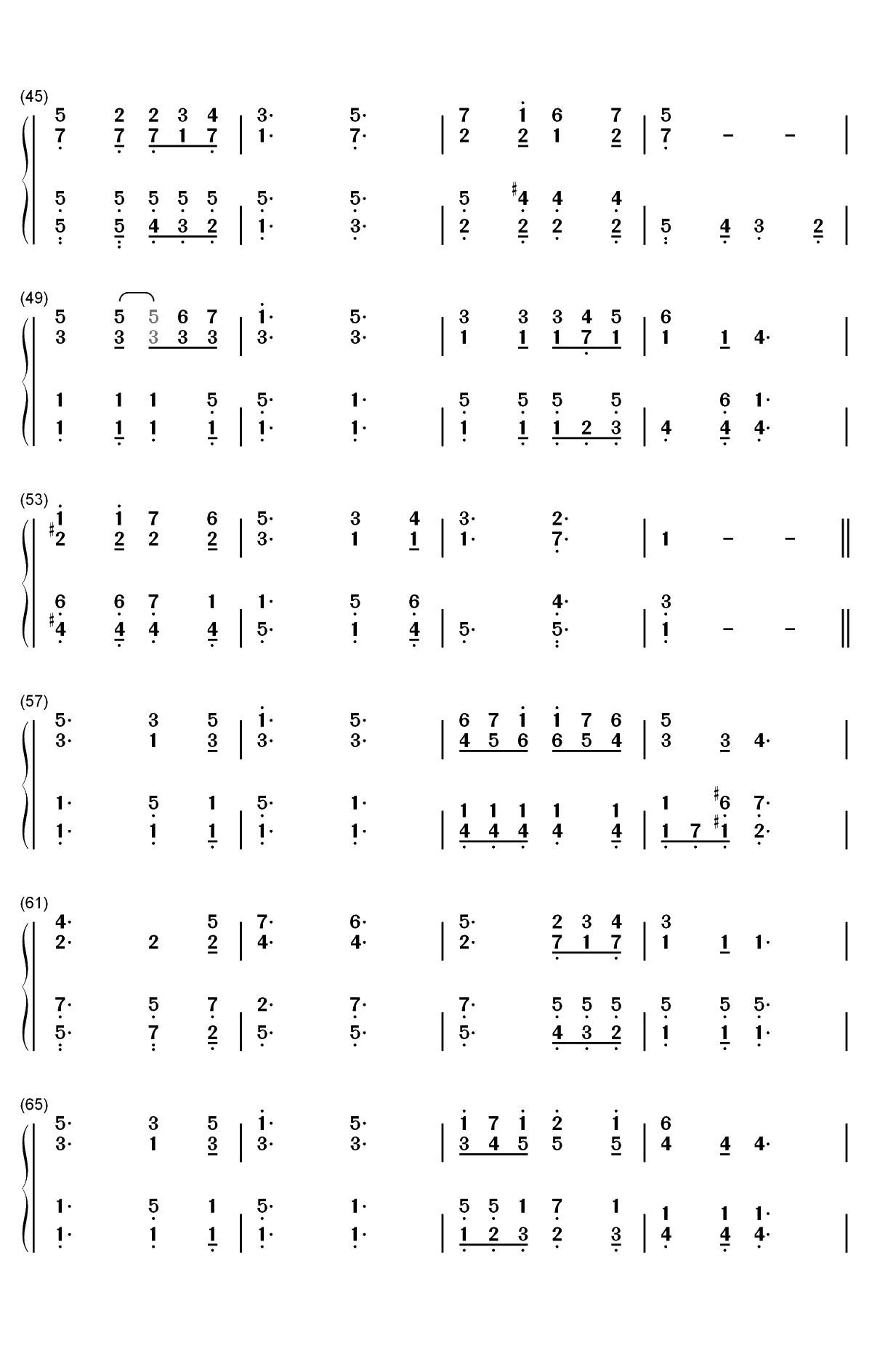 Serve the Lord with Gladness双手简谱预览3
