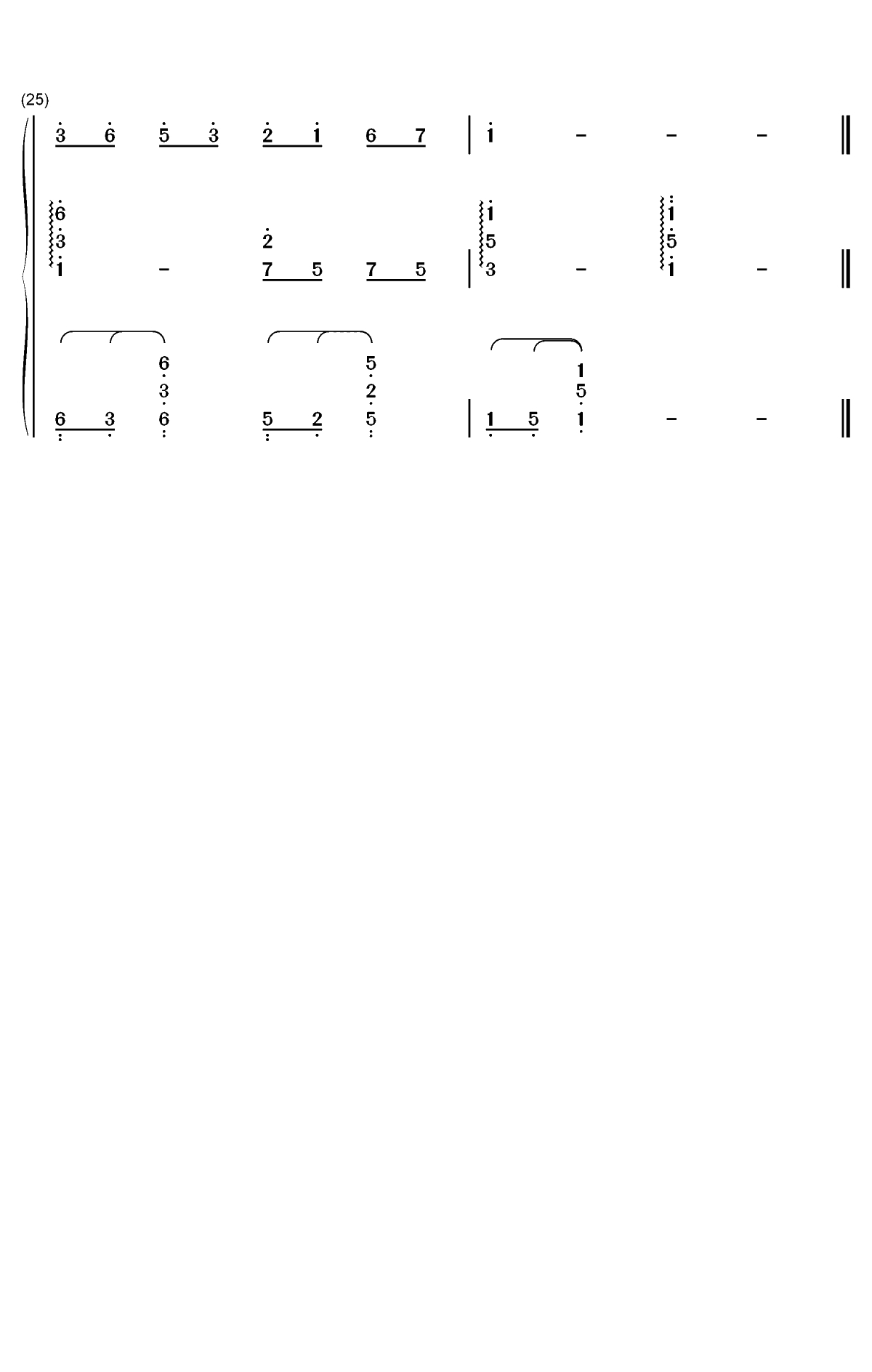 伦敦德里小调-弹唱版双手简谱预览3