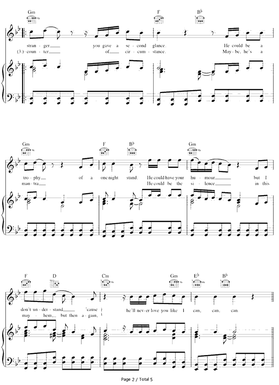 Like I Can钢琴谱-Sam Smith2
