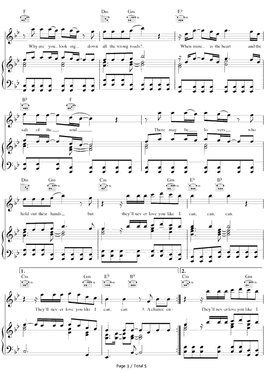 Like I Can钢琴谱-Sam Smith3