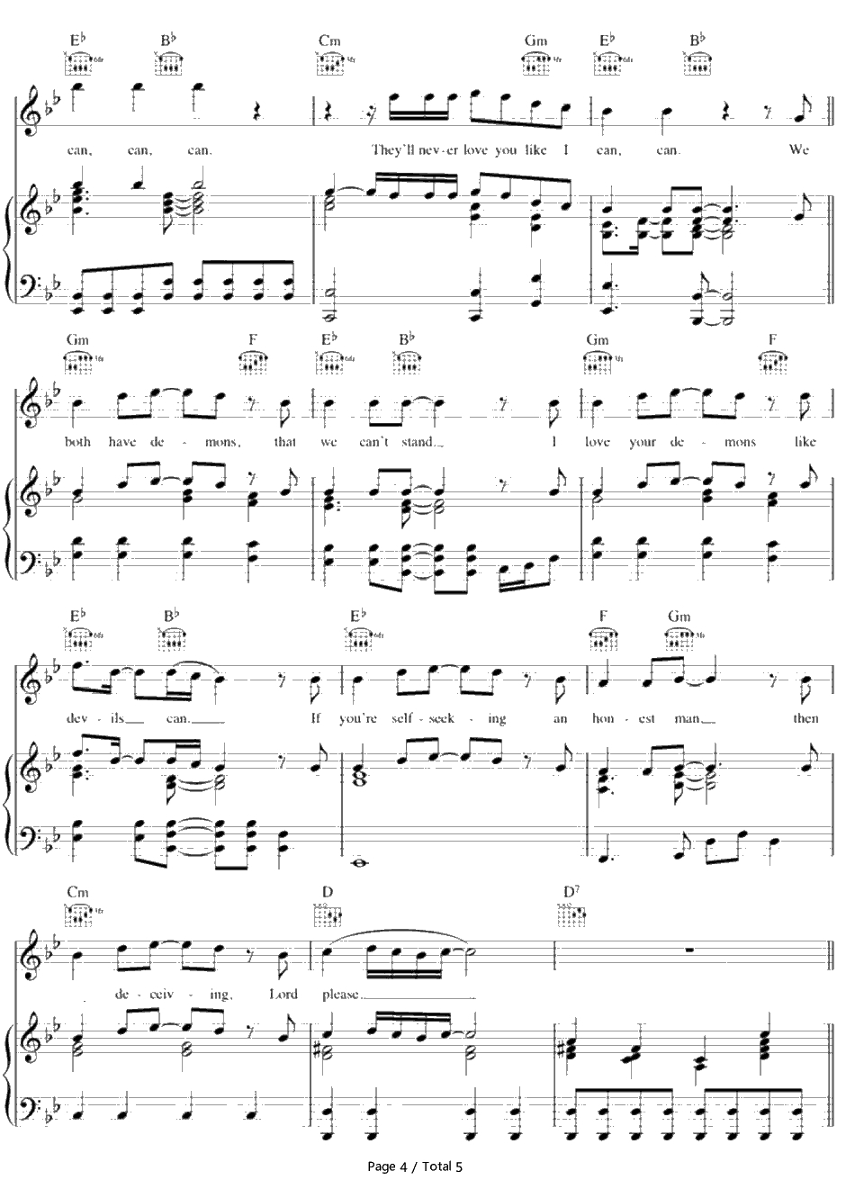 Like I Can钢琴谱-Sam Smith4