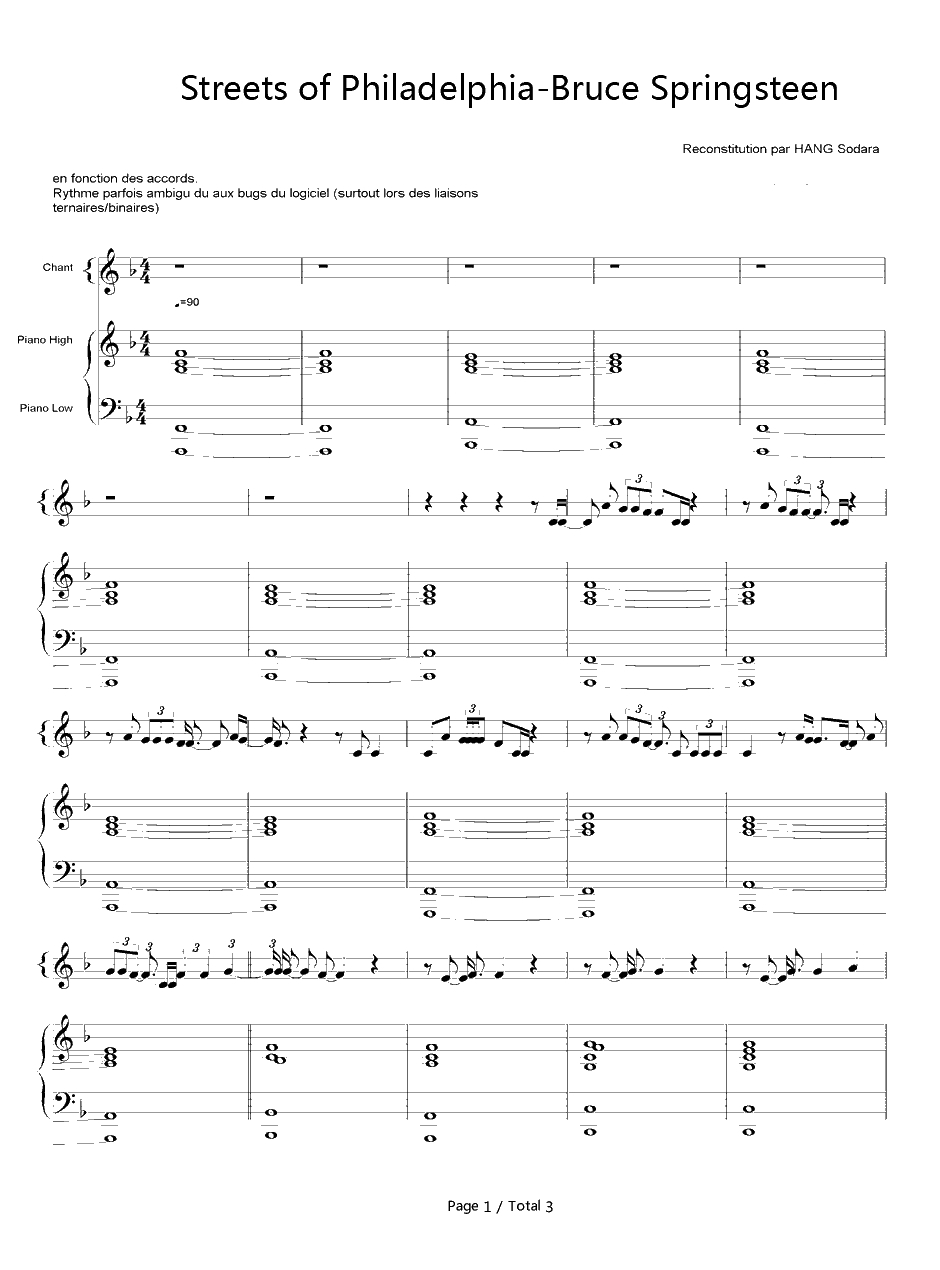 Streets of Philadelphia钢琴谱-Bruce Springsteen1