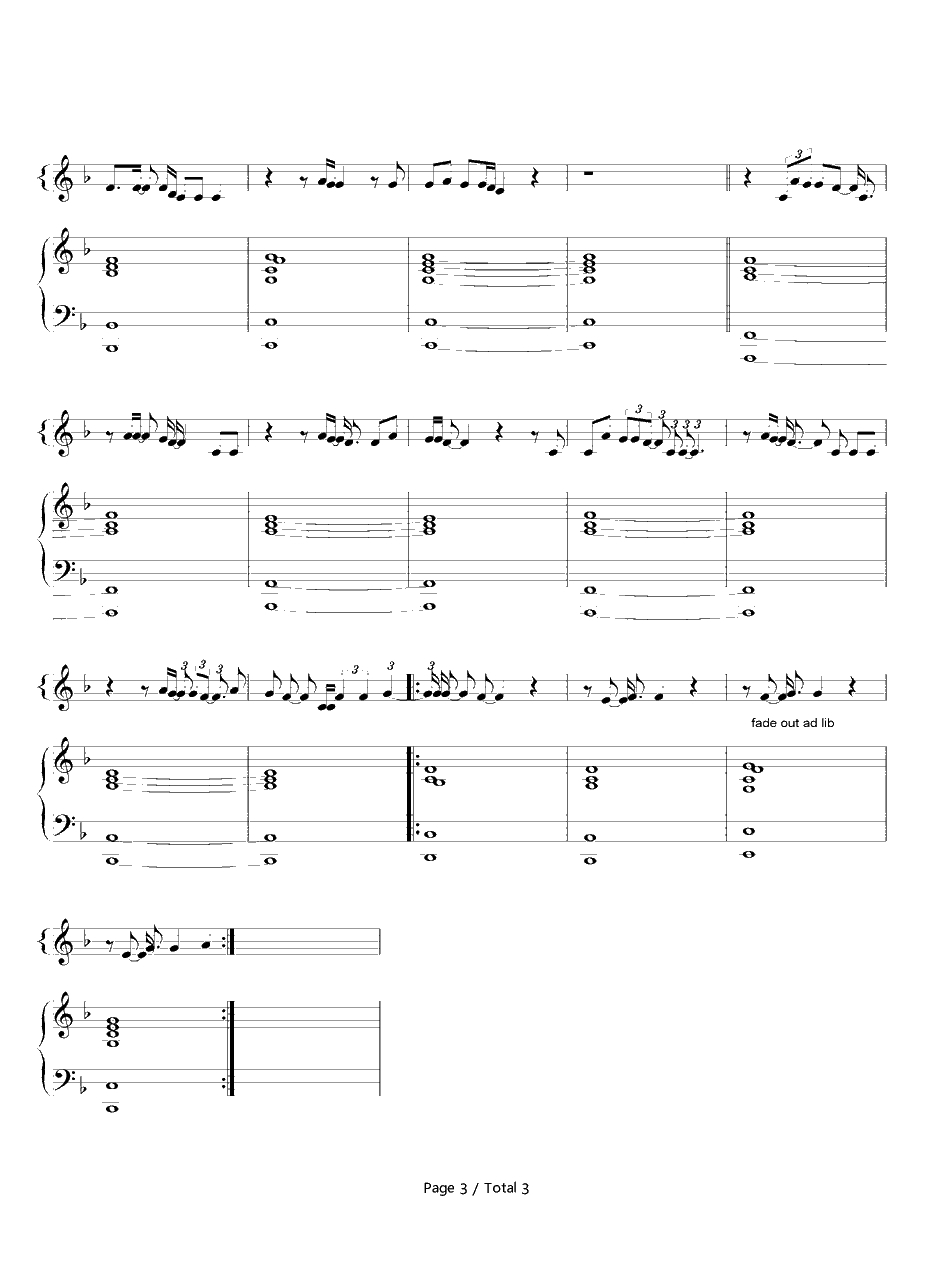 Streets of Philadelphia钢琴谱-Bruce Springsteen3