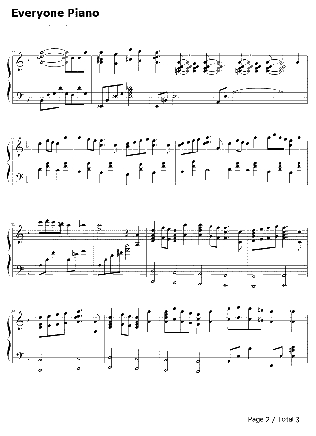空幻的孩子钢琴谱-久石让Joe Hisaishi-Dreamy Child2