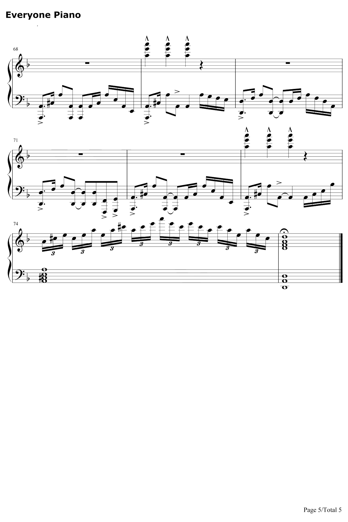 Natural钢琴谱-ImagineDragons5