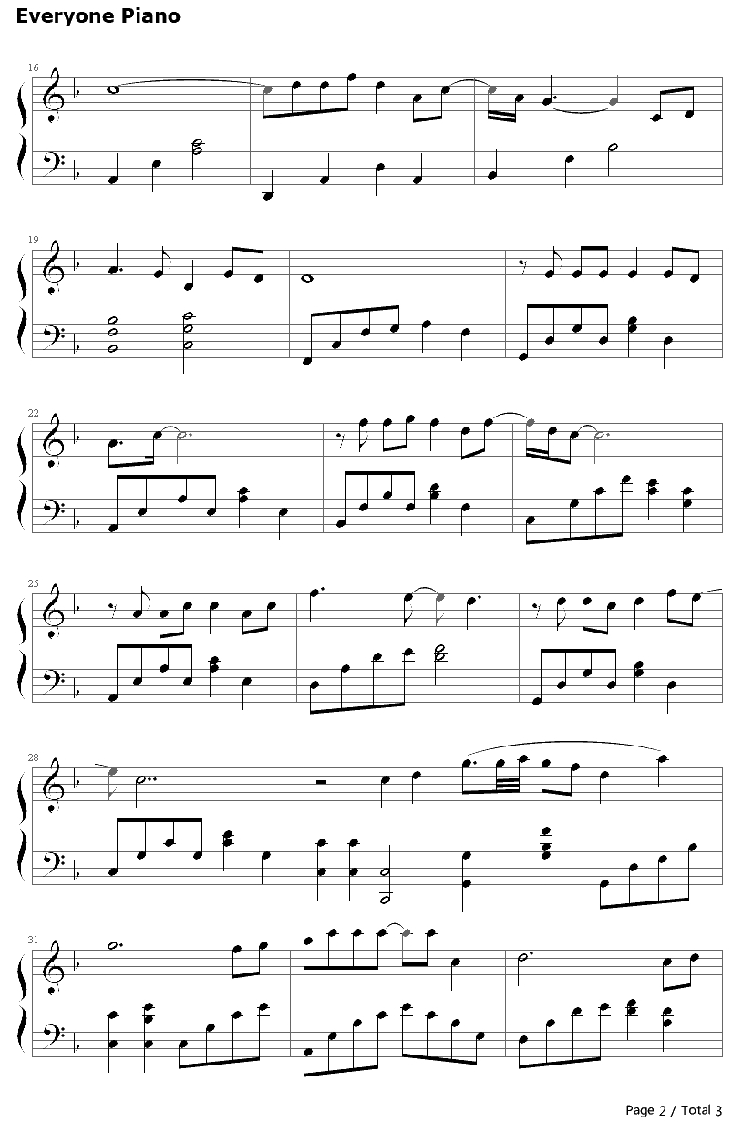 为爱痴狂钢琴谱-金志文-中国好声音2