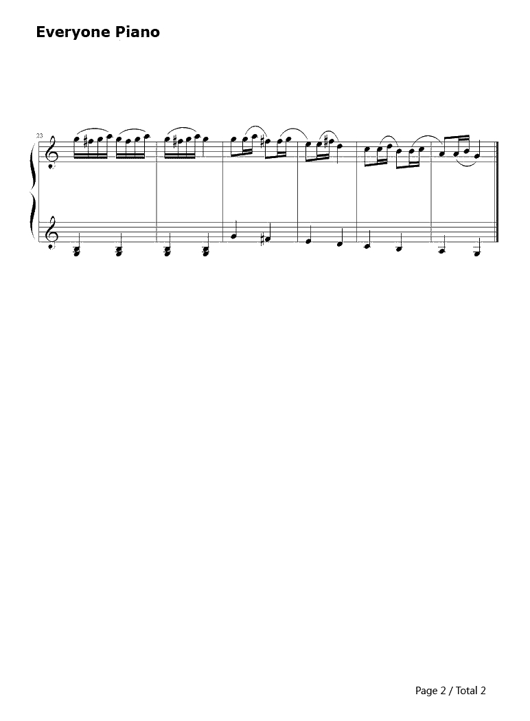 风笛舞曲钢琴谱-莫扎特Mozart2