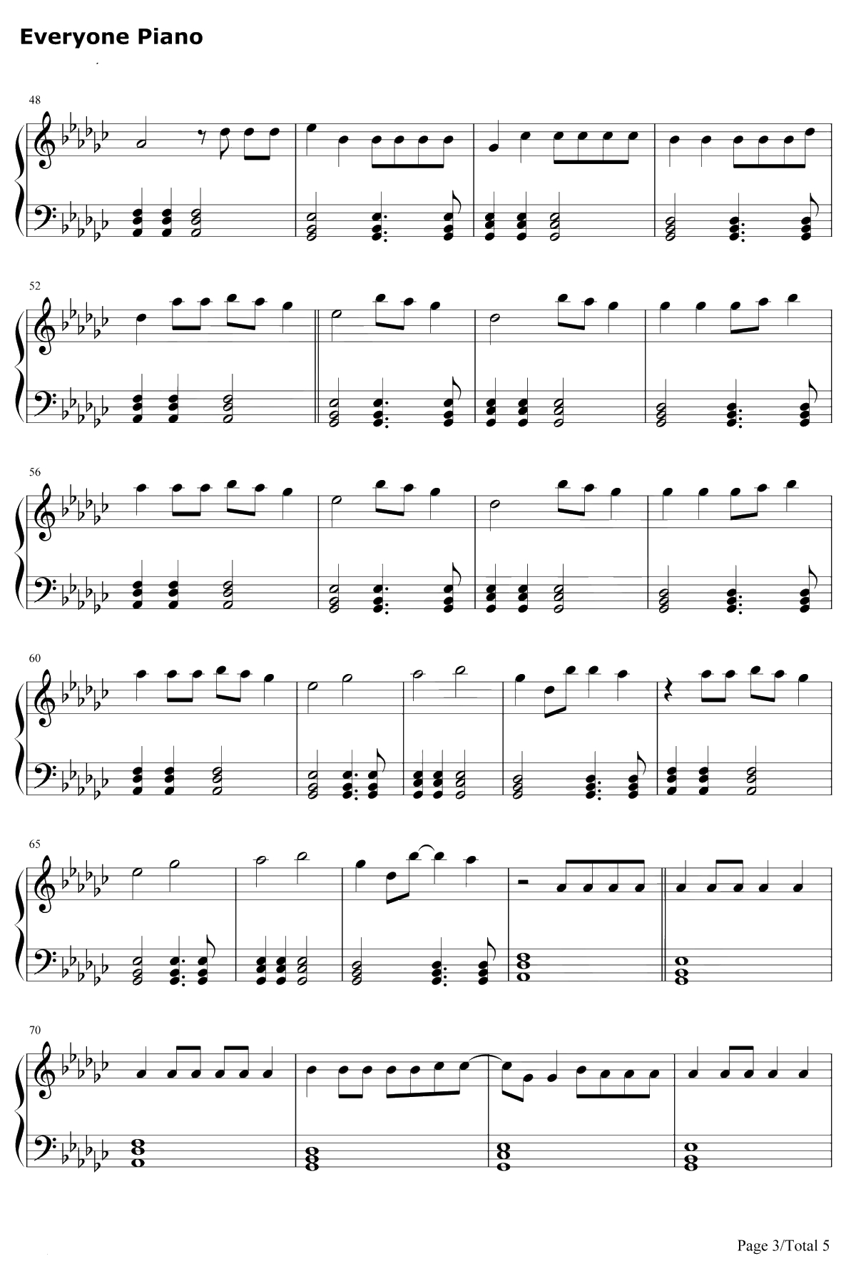 I Said Hi钢琴谱-Amy Shark3