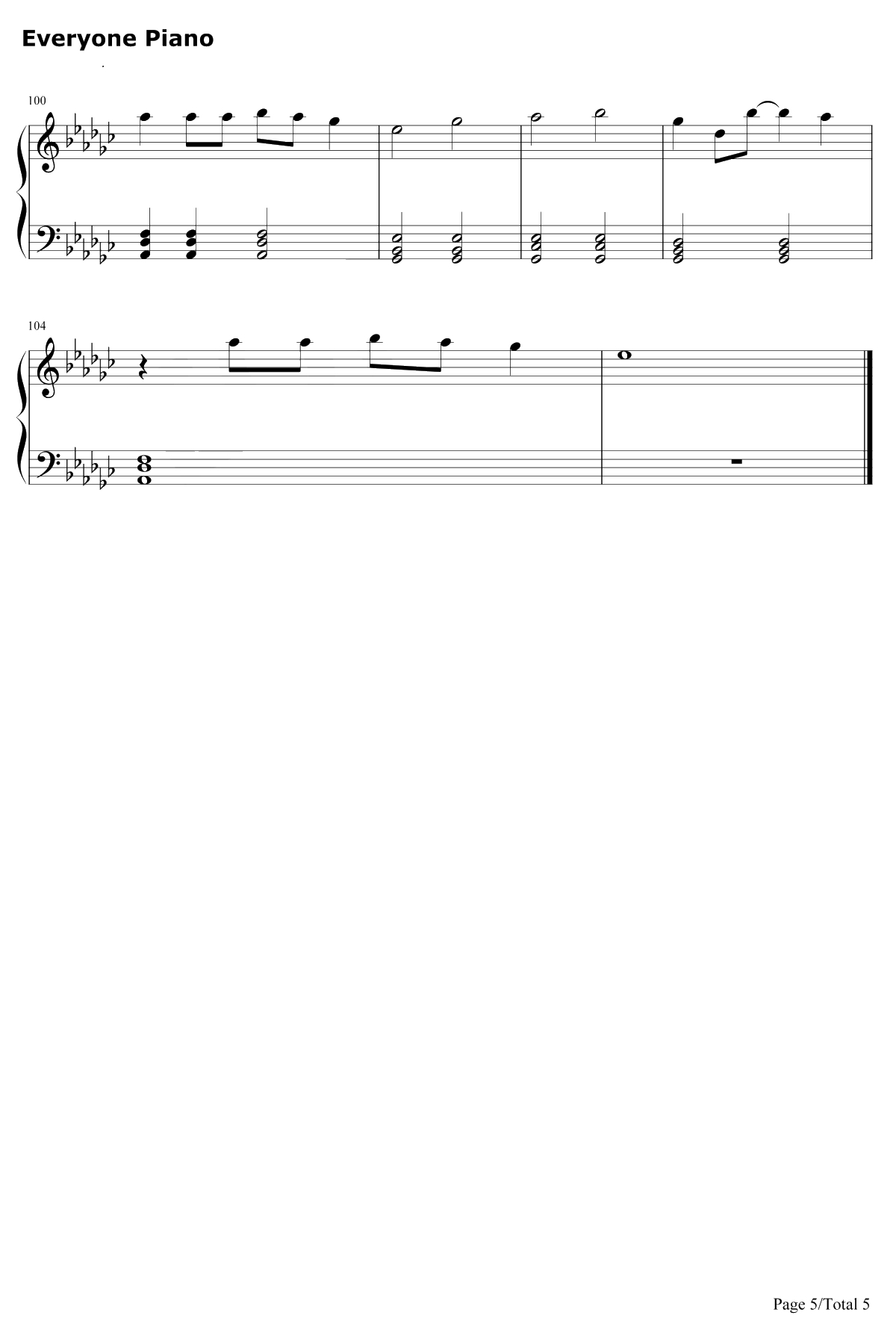 I Said Hi钢琴谱-Amy Shark5