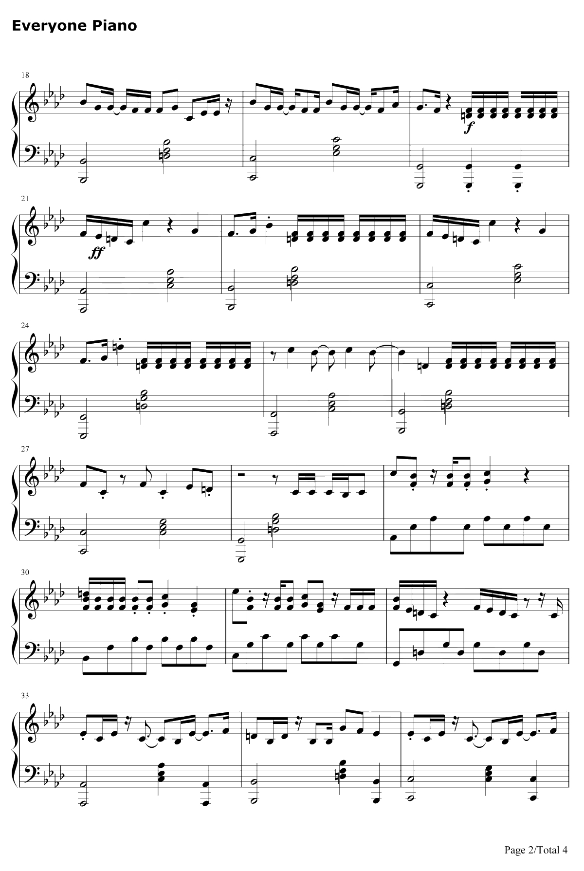 Swan Song钢琴谱-DuaLipa-阿丽塔战斗天使OST2