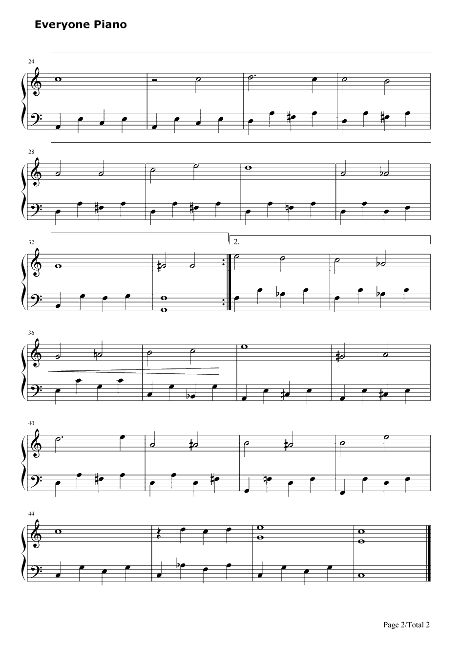 Only You(AndYouAlone)钢琴谱-Theplatters-只有你2