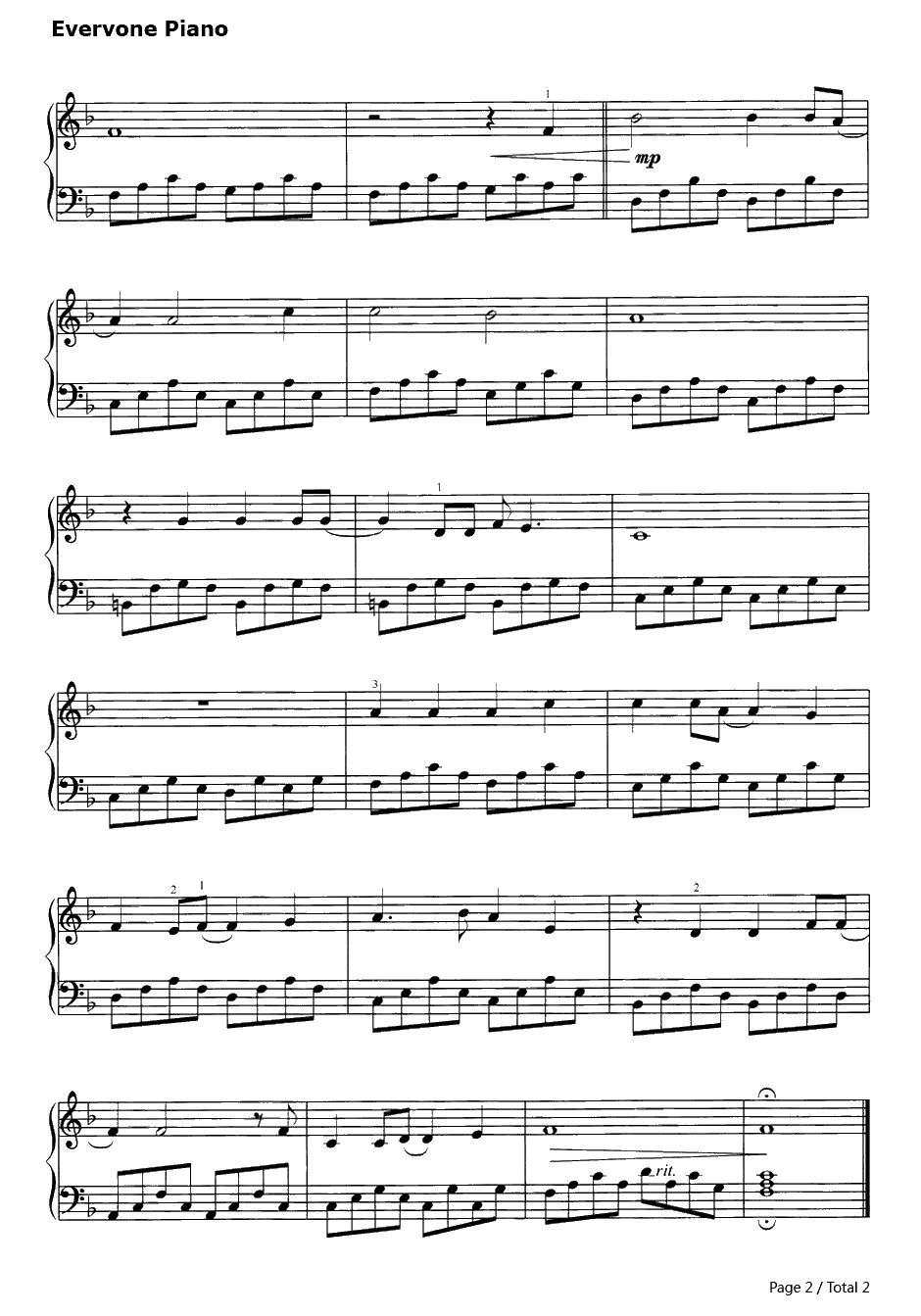 伦敦街道钢琴谱-Ralph McTell2