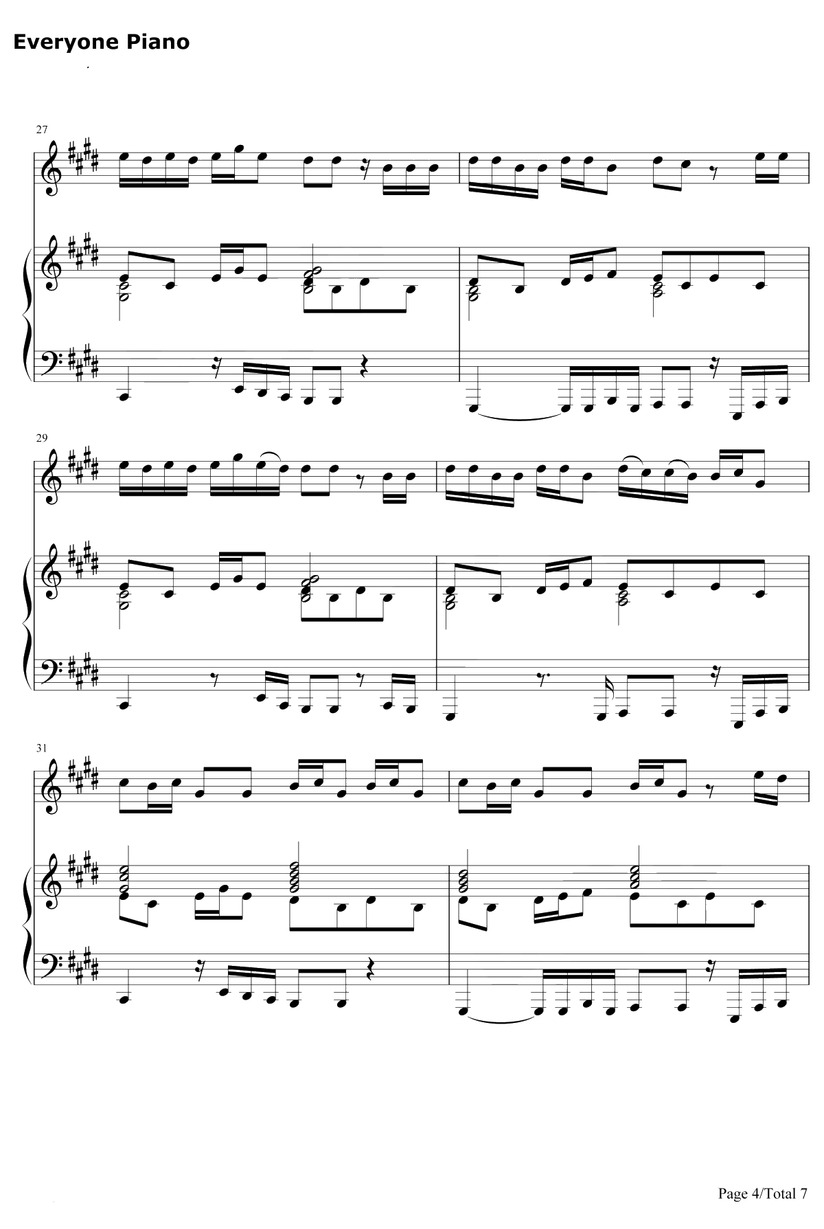 Let Me Down Slowly钢琴谱-Alec Benjamin4