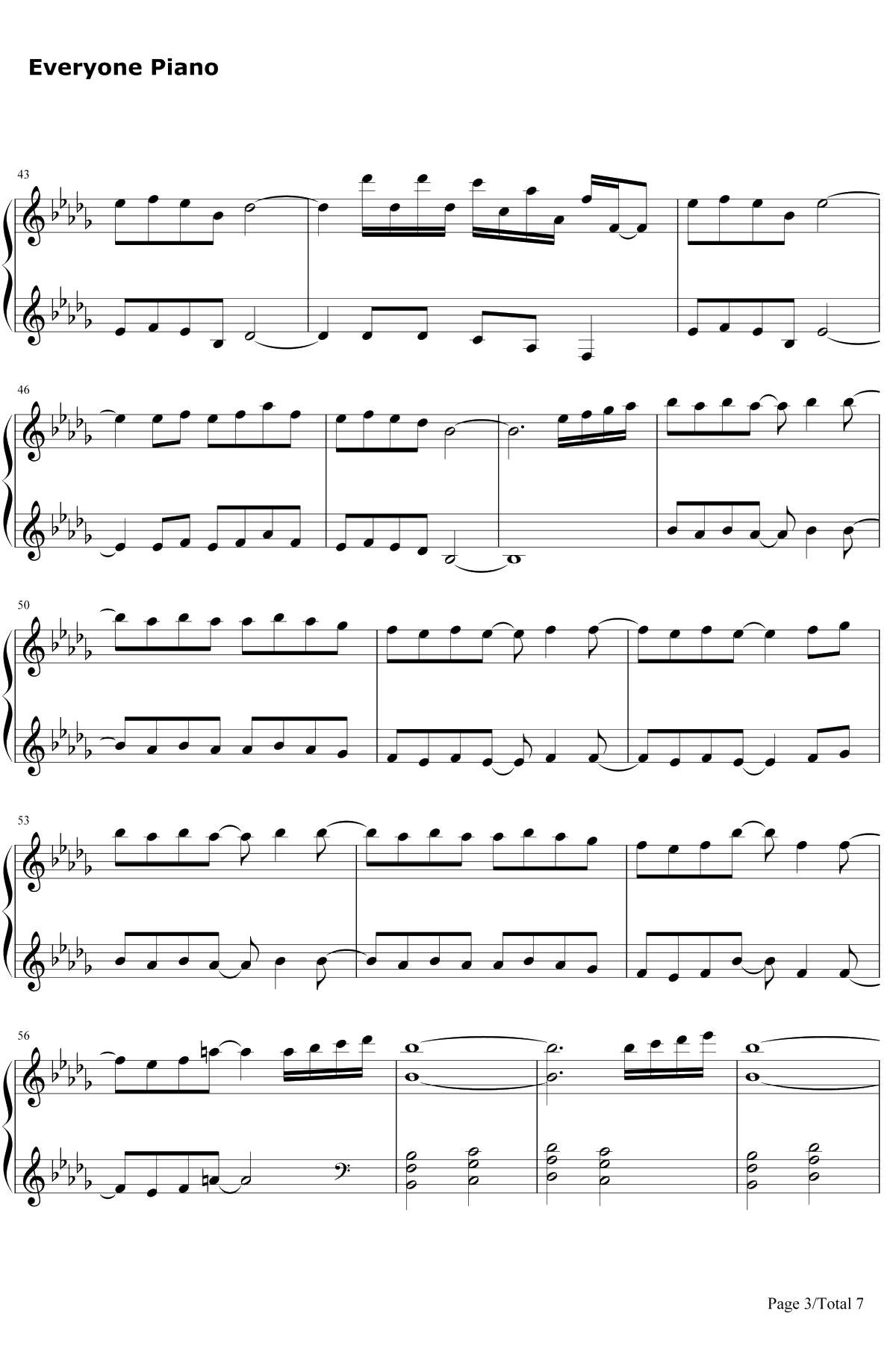 Merry Christmas Mr.Lawrence钢琴谱-HikaruUtada-FYI-圣诞歌曲3
