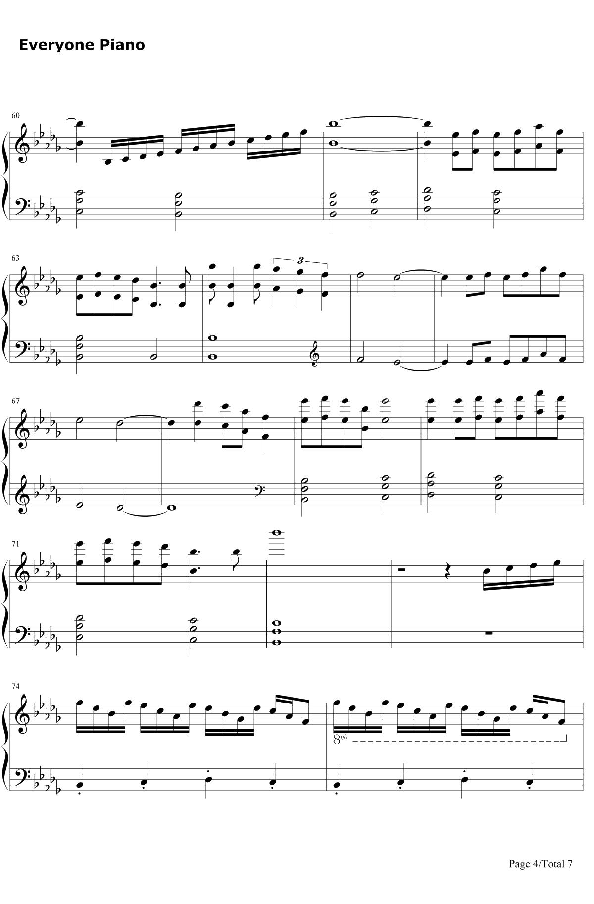 Merry Christmas Mr.Lawrence钢琴谱-HikaruUtada-FYI-圣诞歌曲4