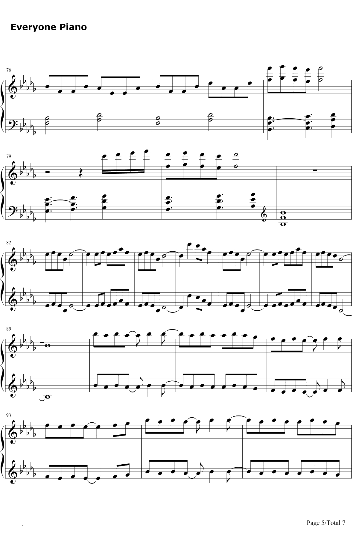 Merry Christmas Mr.Lawrence钢琴谱-HikaruUtada-FYI-圣诞歌曲5