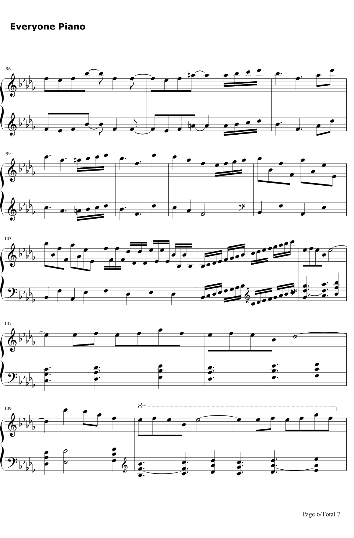 Merry Christmas Mr.Lawrence钢琴谱-HikaruUtada-FYI-圣诞歌曲6