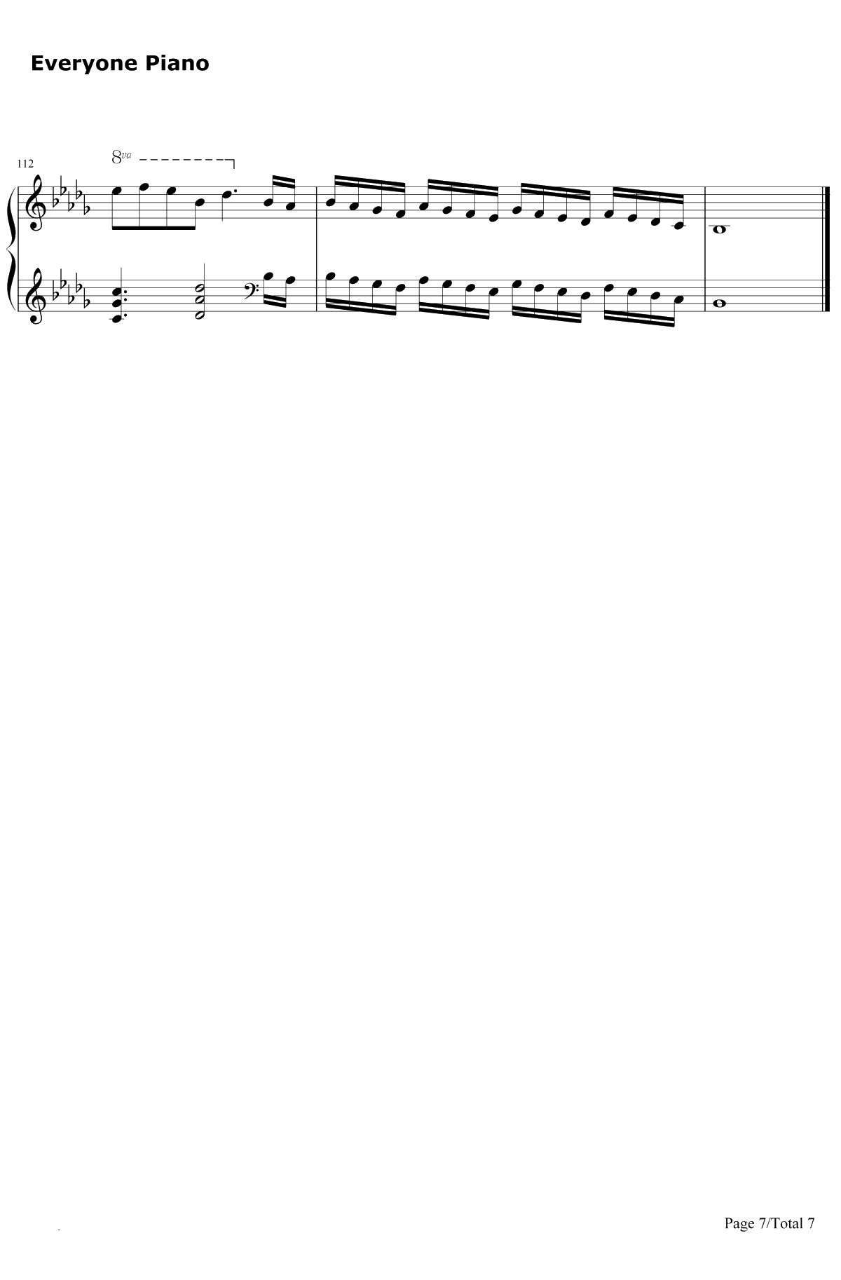Merry Christmas Mr.Lawrence钢琴谱-HikaruUtada-FYI-圣诞歌曲7