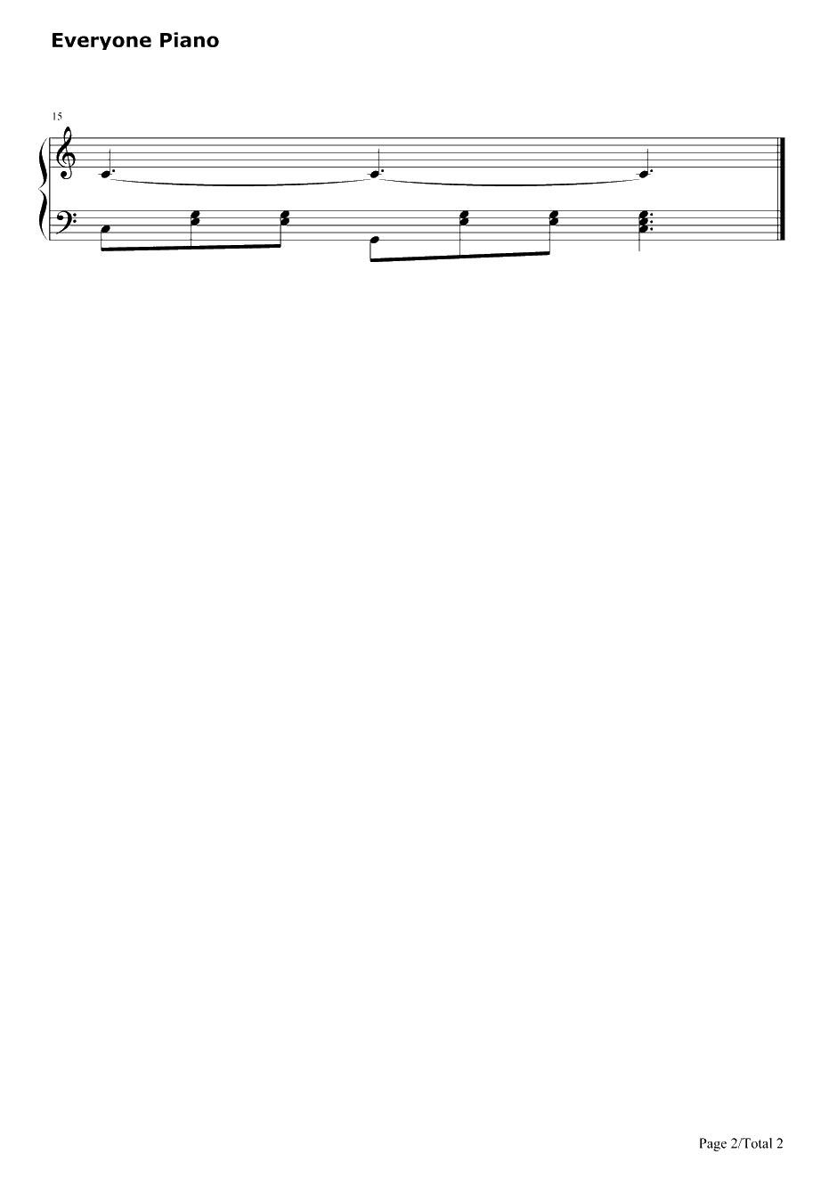 美丽的梦神钢琴谱-Stephen Foster2