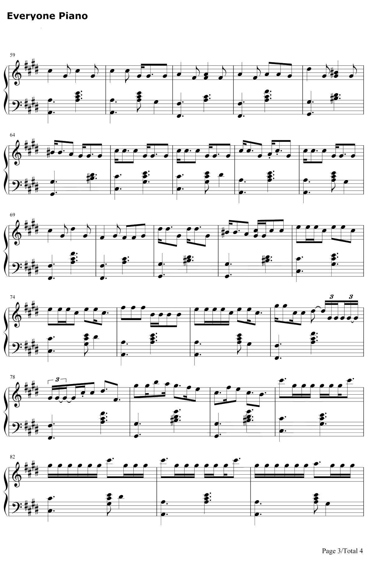 7 Rings钢琴谱-ArianaGrande3