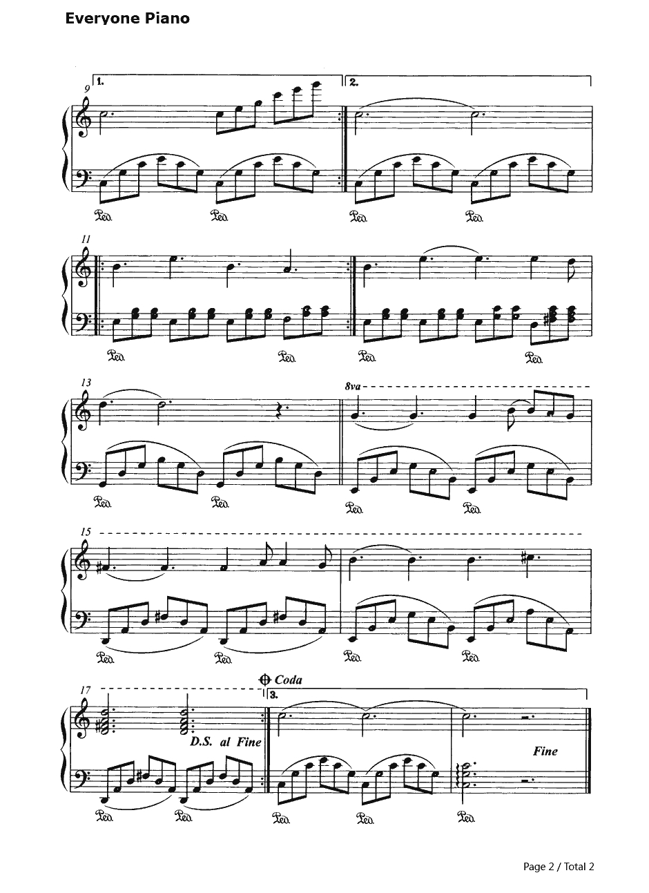 回忆钢琴谱-安得鲁.洛伊德.韦伯（Andrew Lloyd Webber）-选自音乐剧《猫》2