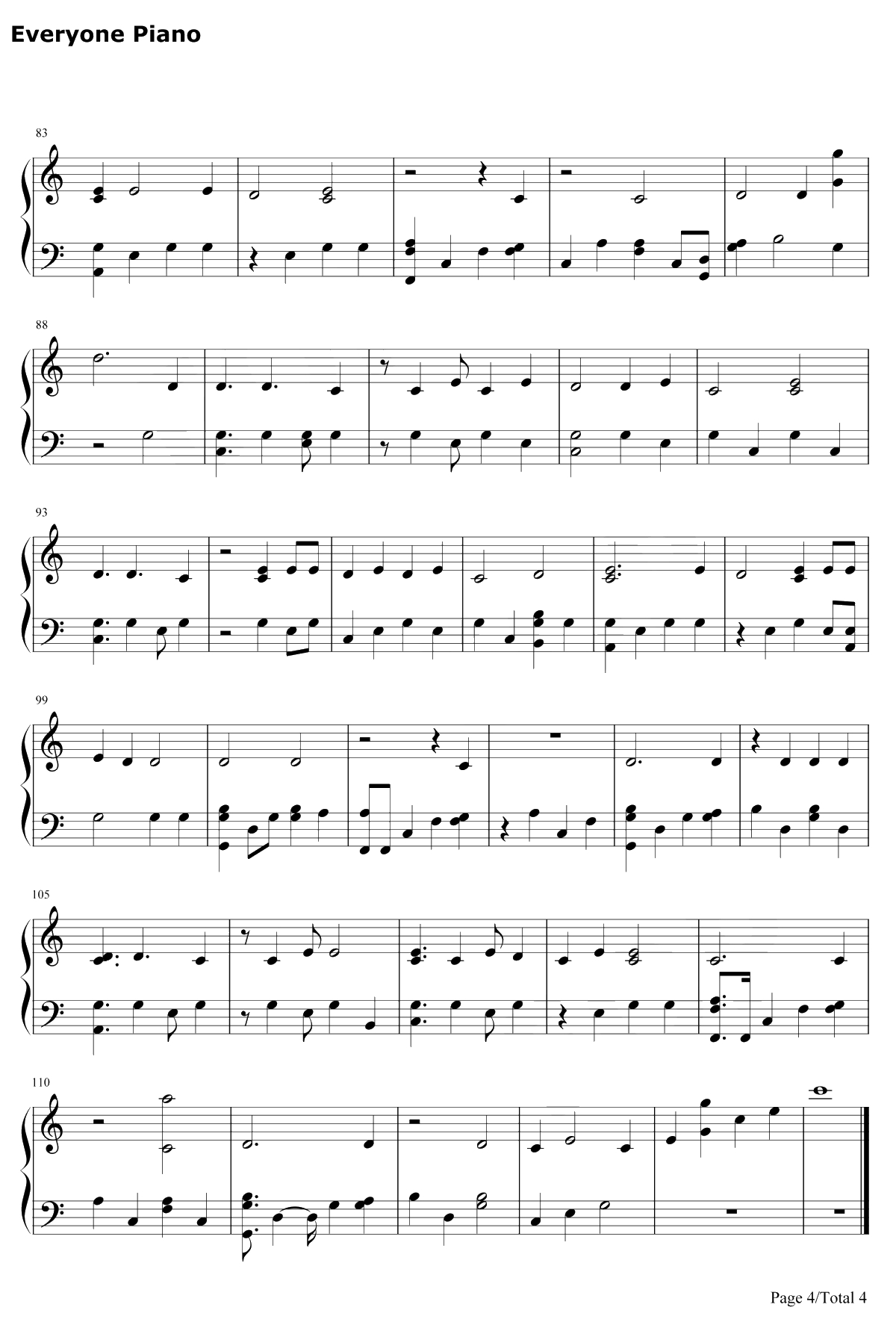 You Make It Feel Like Christmas钢琴谱-GwenStefani4