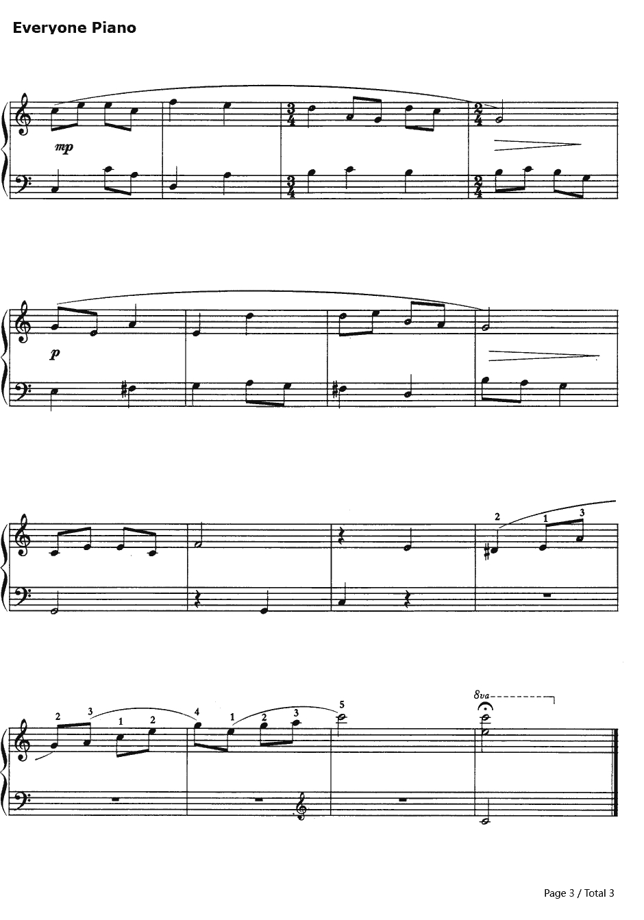 如歌的行板（Анданте Кантабиле）钢琴谱-柴可夫斯基3