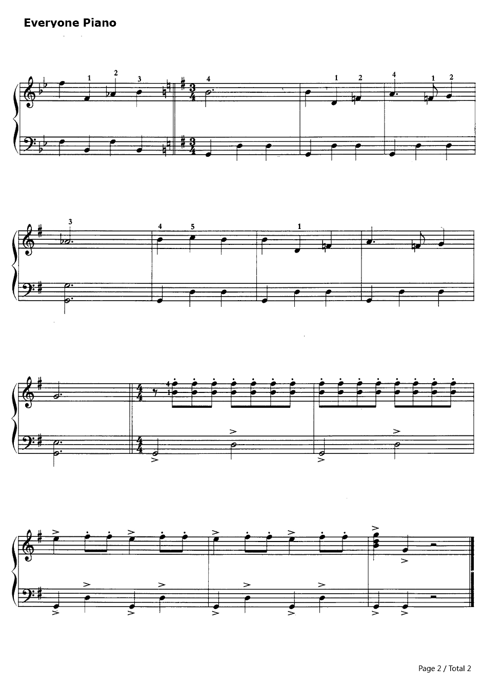 马刀舞曲(Sabre Dance)钢琴谱-哈恰图良-《加雅涅》中的舞曲2
