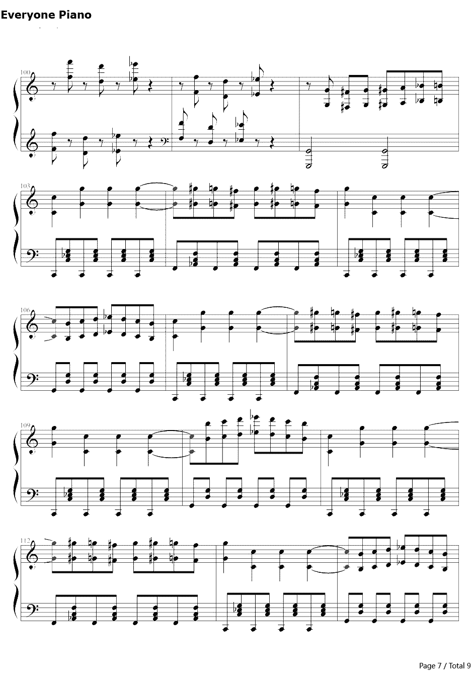 逆鳞狂想曲单人版钢琴谱-周杰伦7