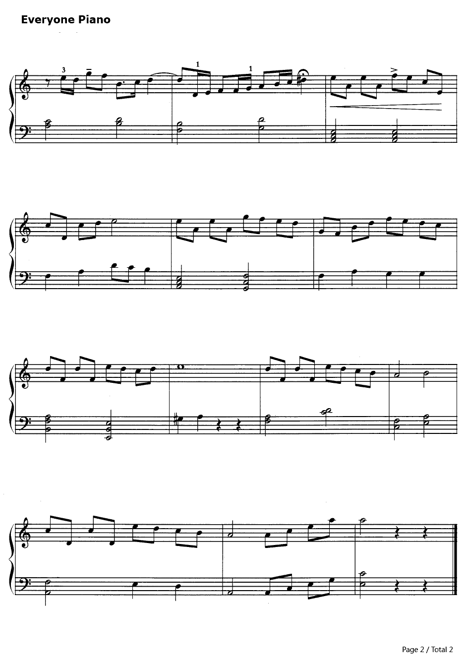 辛德勒的名单钢琴谱-约翰·威廉姆斯-Schindler'sList2