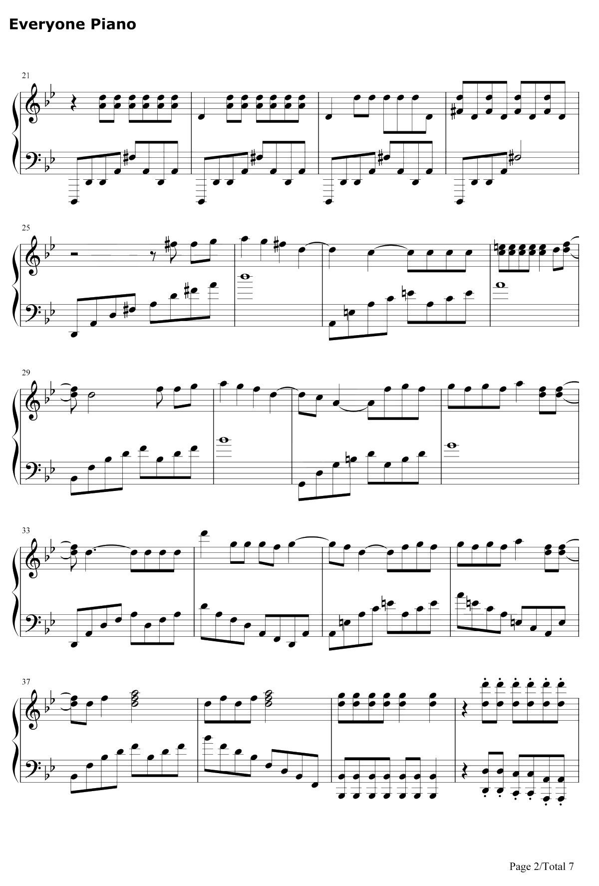 POP STARS钢琴谱-KDA-英雄联盟KDA全新单曲2
