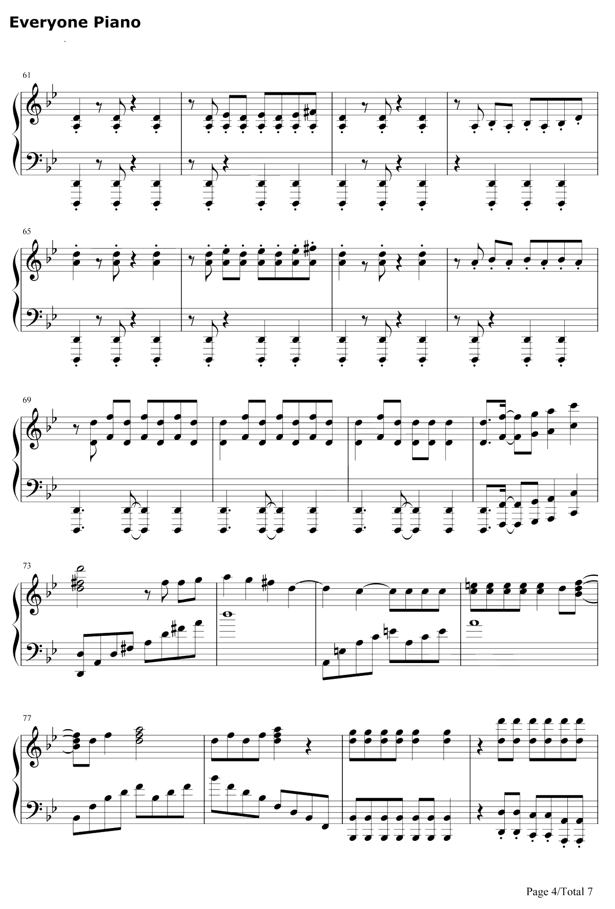POP STARS钢琴谱-KDA-英雄联盟KDA全新单曲4