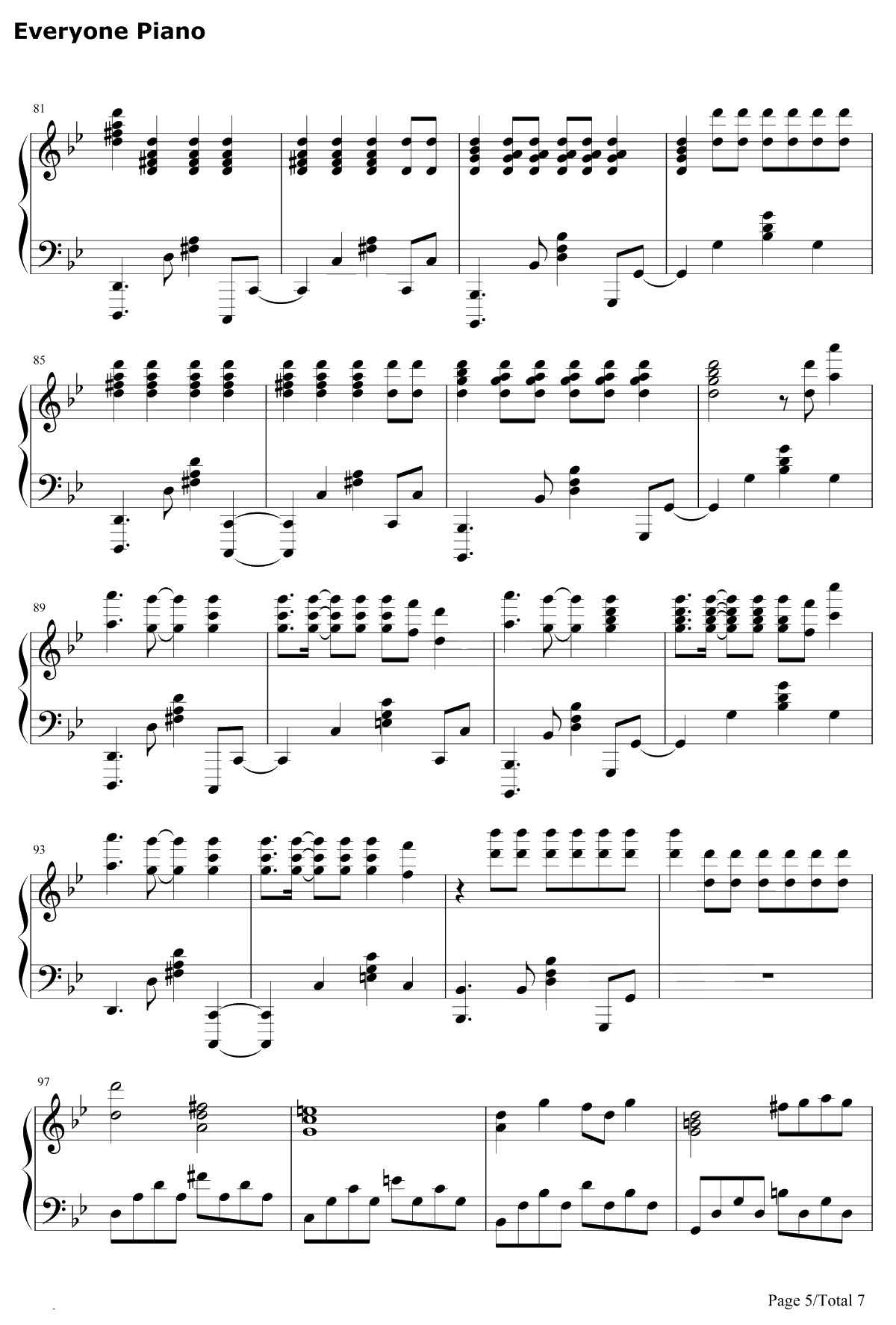 POP STARS钢琴谱-KDA-英雄联盟KDA全新单曲5