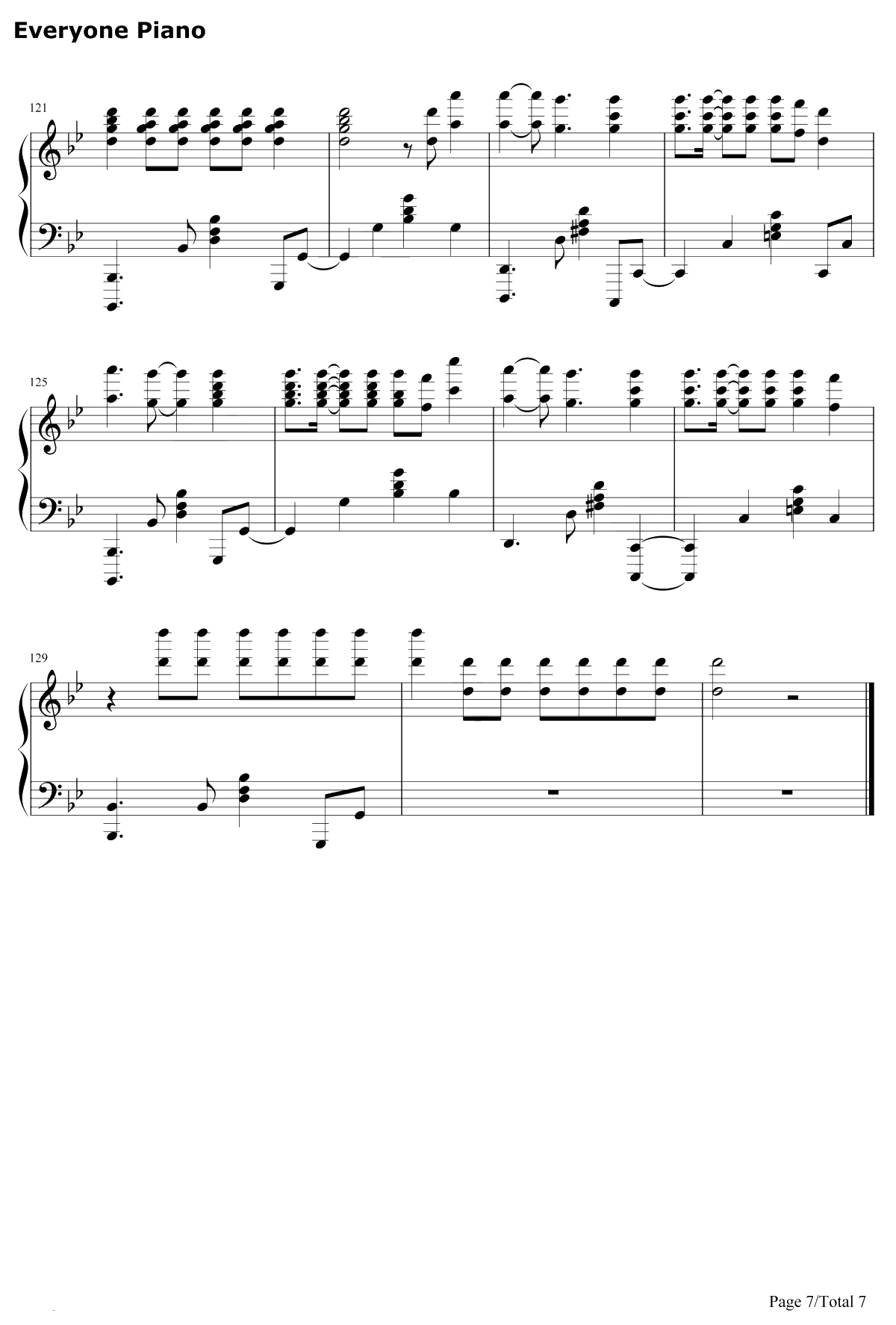 POP STARS钢琴谱-KDA-英雄联盟KDA全新单曲7