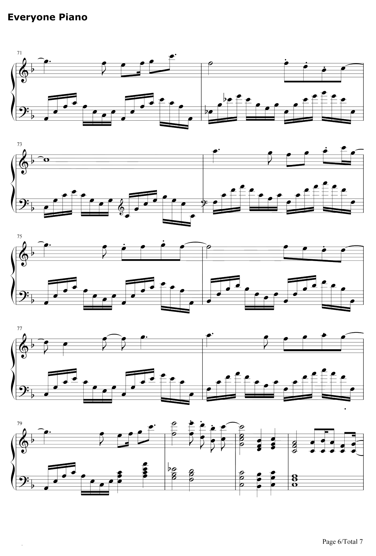 La Incondicional钢琴谱-LuisMiguel6