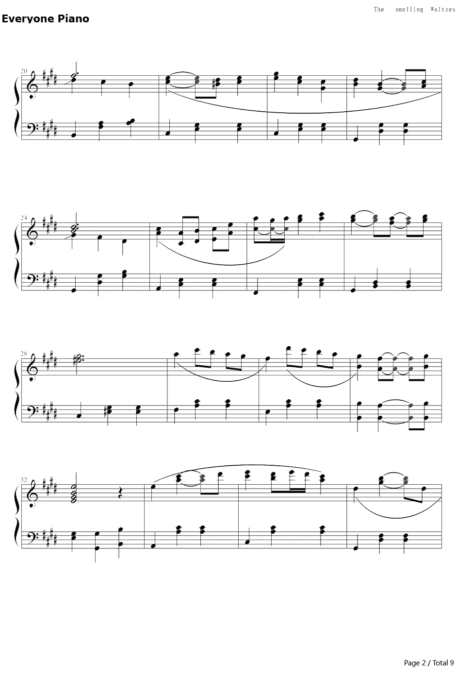 白十字的欢笑钢琴谱-新年圆舞曲2