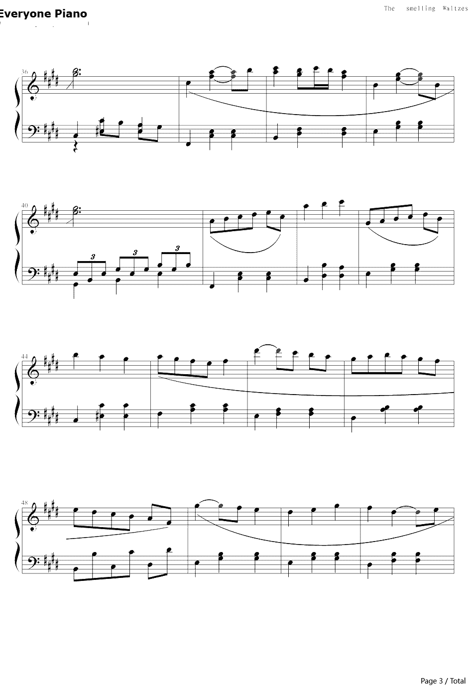 白十字的欢笑钢琴谱-新年圆舞曲3