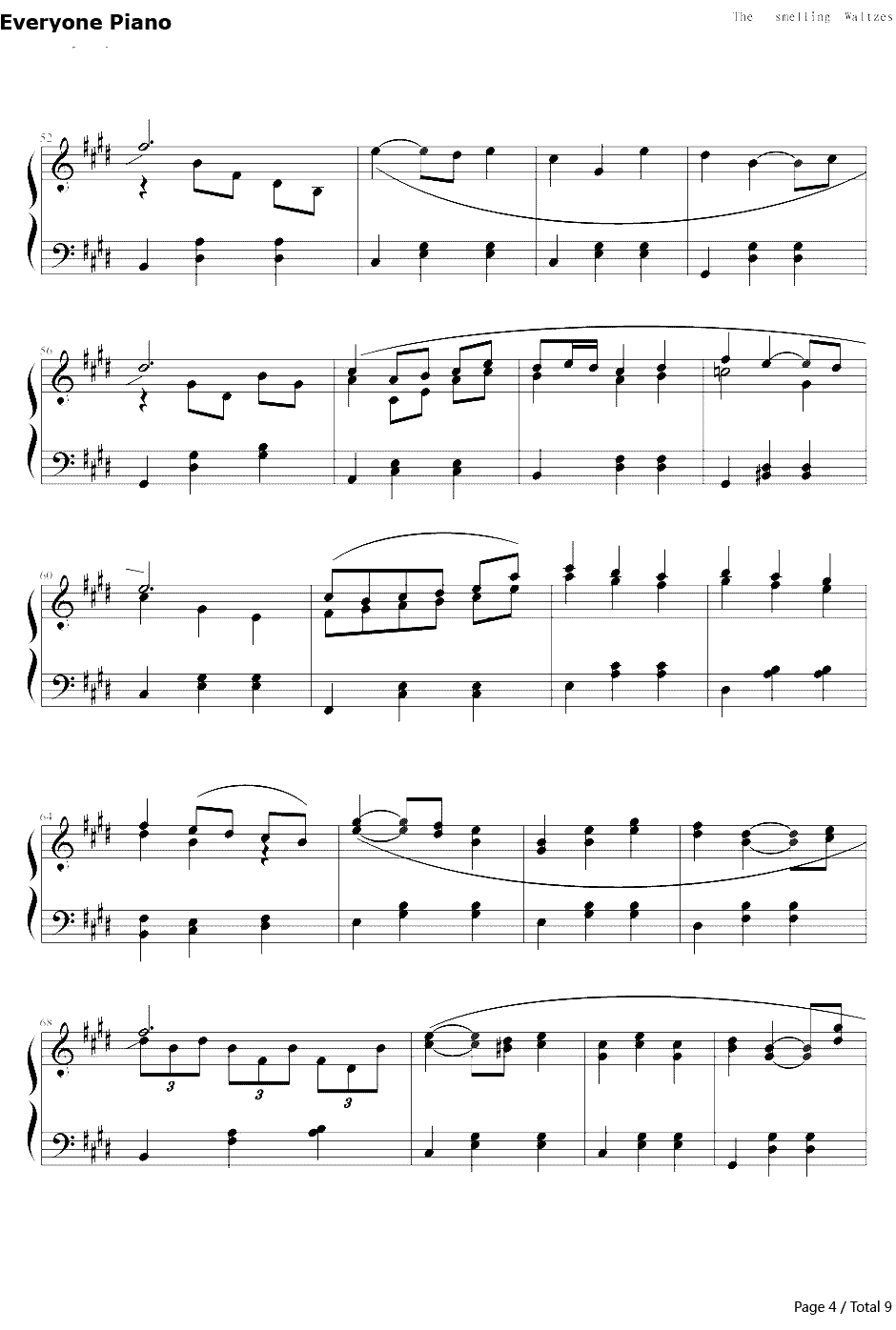 白十字的欢笑钢琴谱-新年圆舞曲4