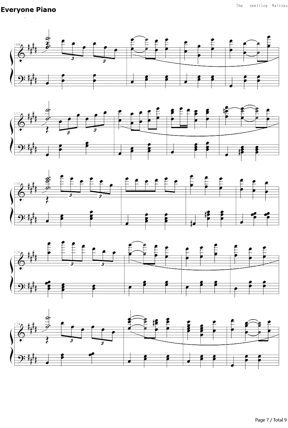 白十字的欢笑钢琴谱-新年圆舞曲7