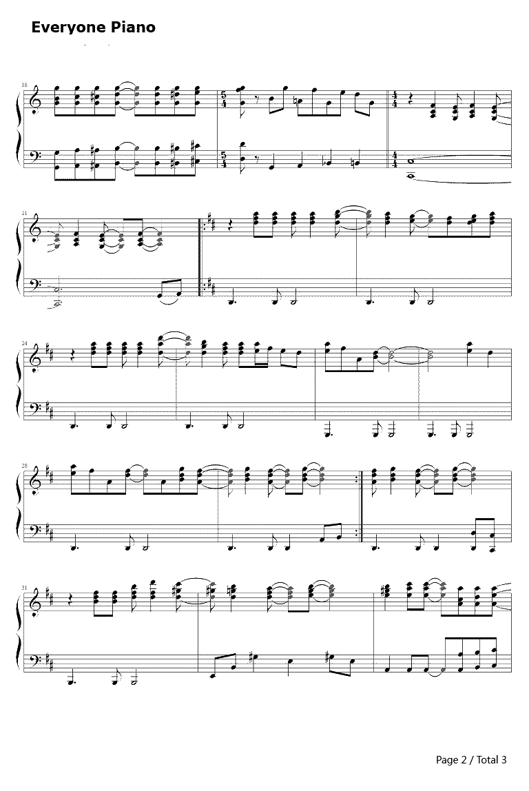 怀念的旋律钢琴谱-理查德·克莱德曼Richard Clayderman2