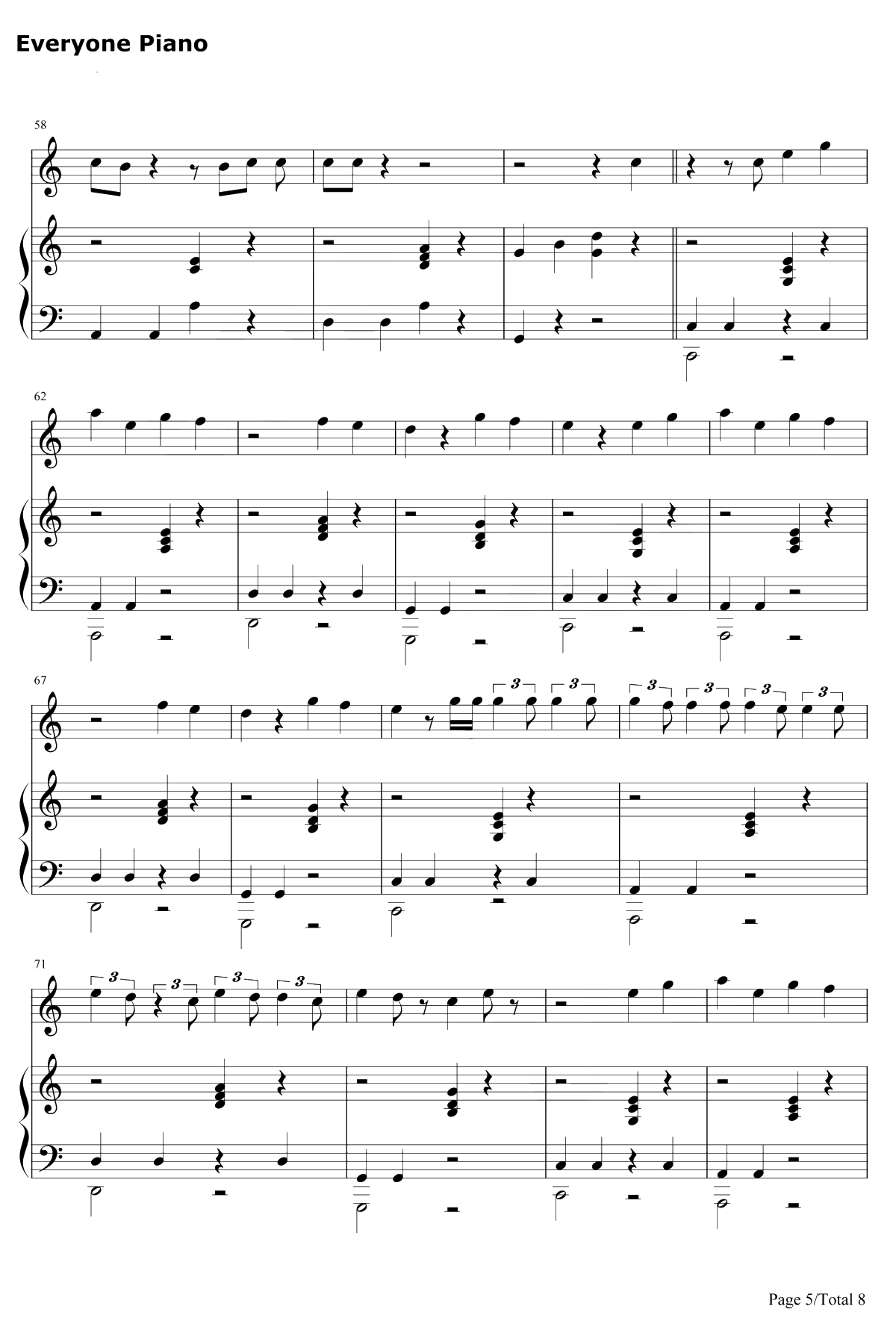 Anxiety钢琴谱-Julia Michaels/Selena Gomez5
