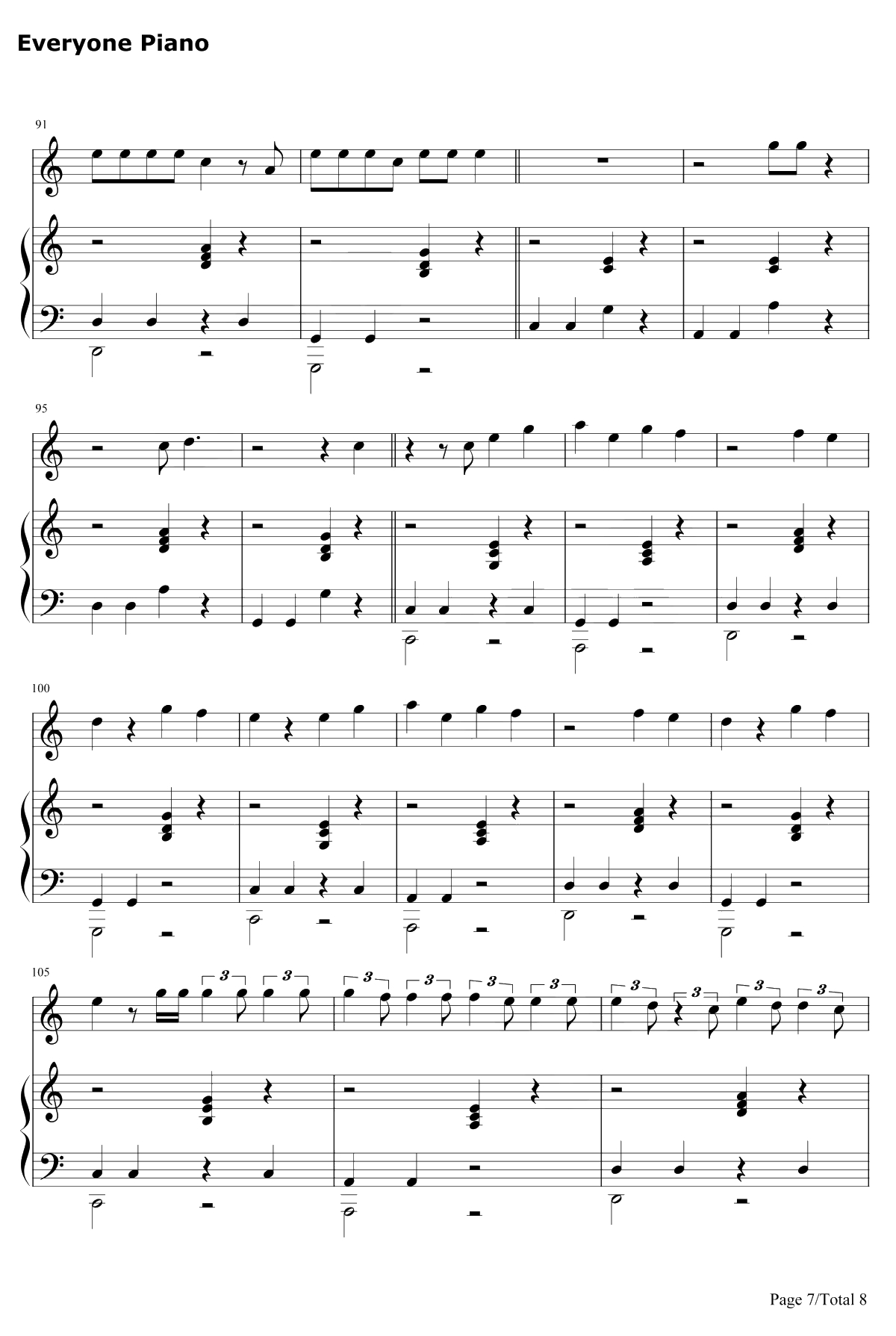 Anxiety钢琴谱-Julia Michaels/Selena Gomez7