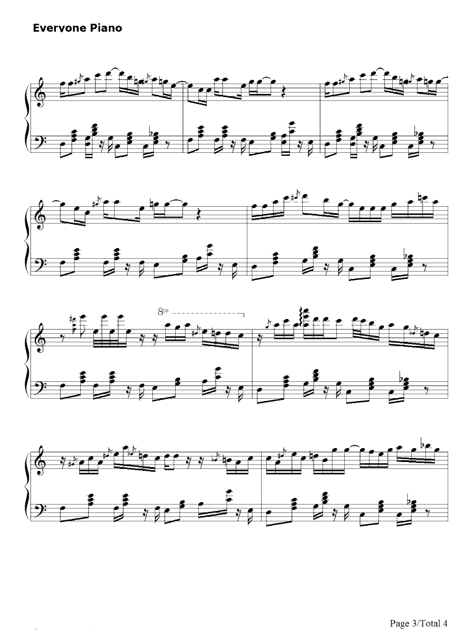 Say You LoveMe钢琴谱-PattiAustin3