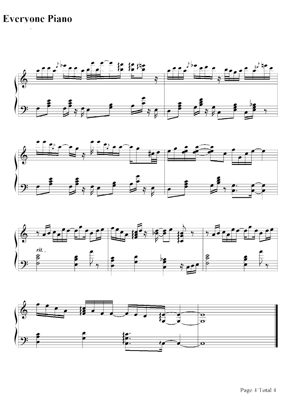 Say You LoveMe钢琴谱-PattiAustin4