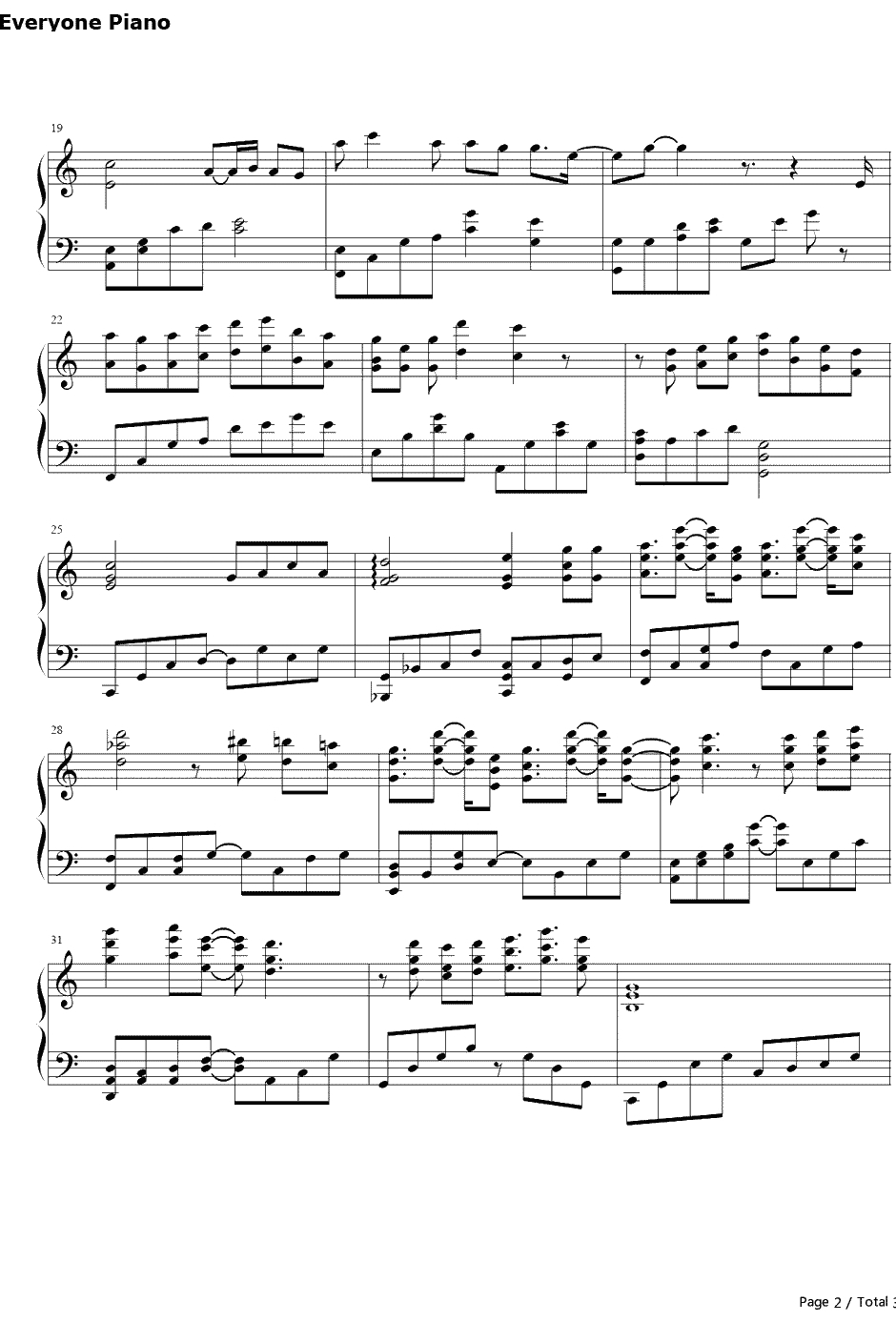 红尘客栈钢琴谱-周杰伦-周杰伦十二新作首播主打歌曲2