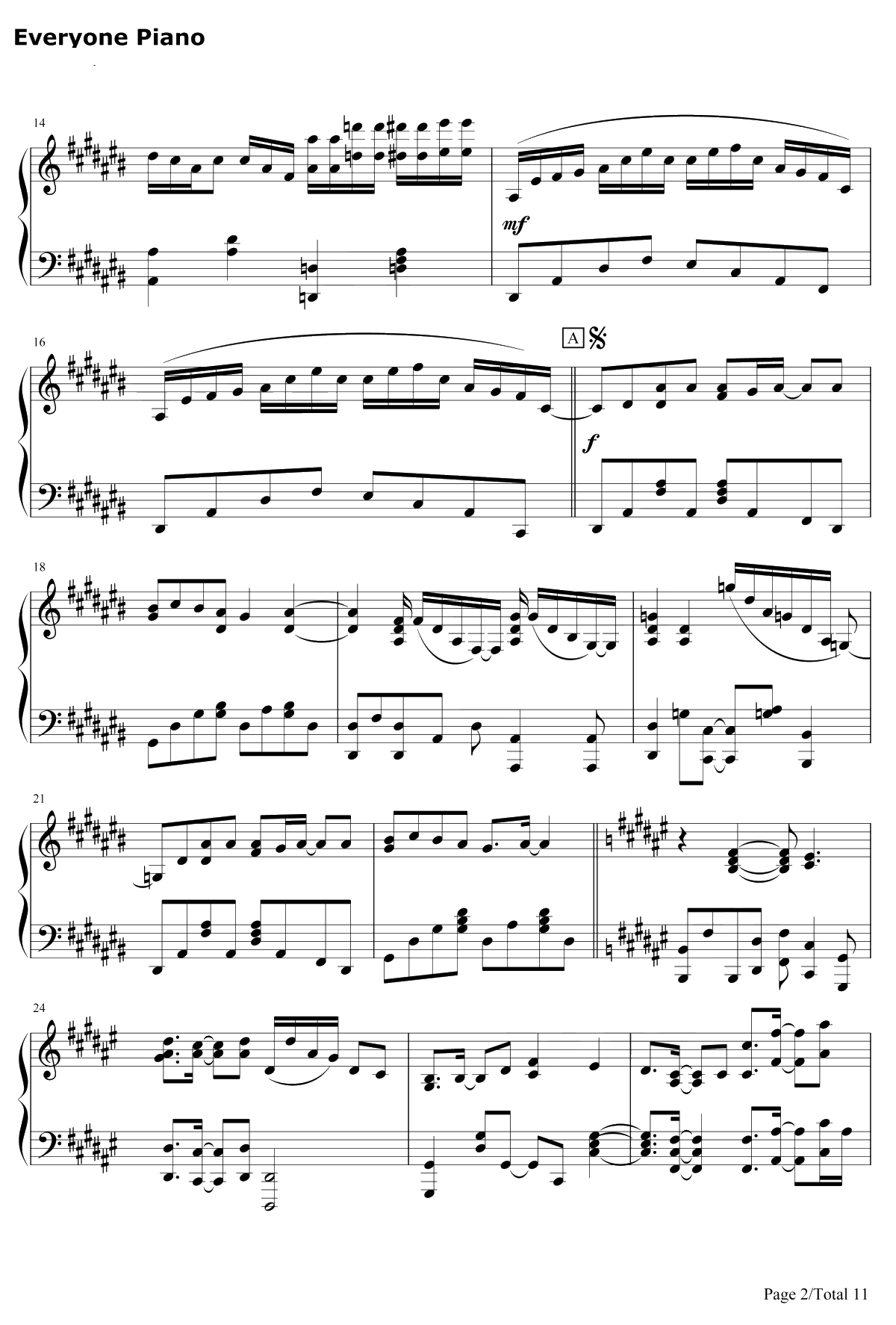 Synchrogazer钢琴谱-水树奈々-战姫绝唱2